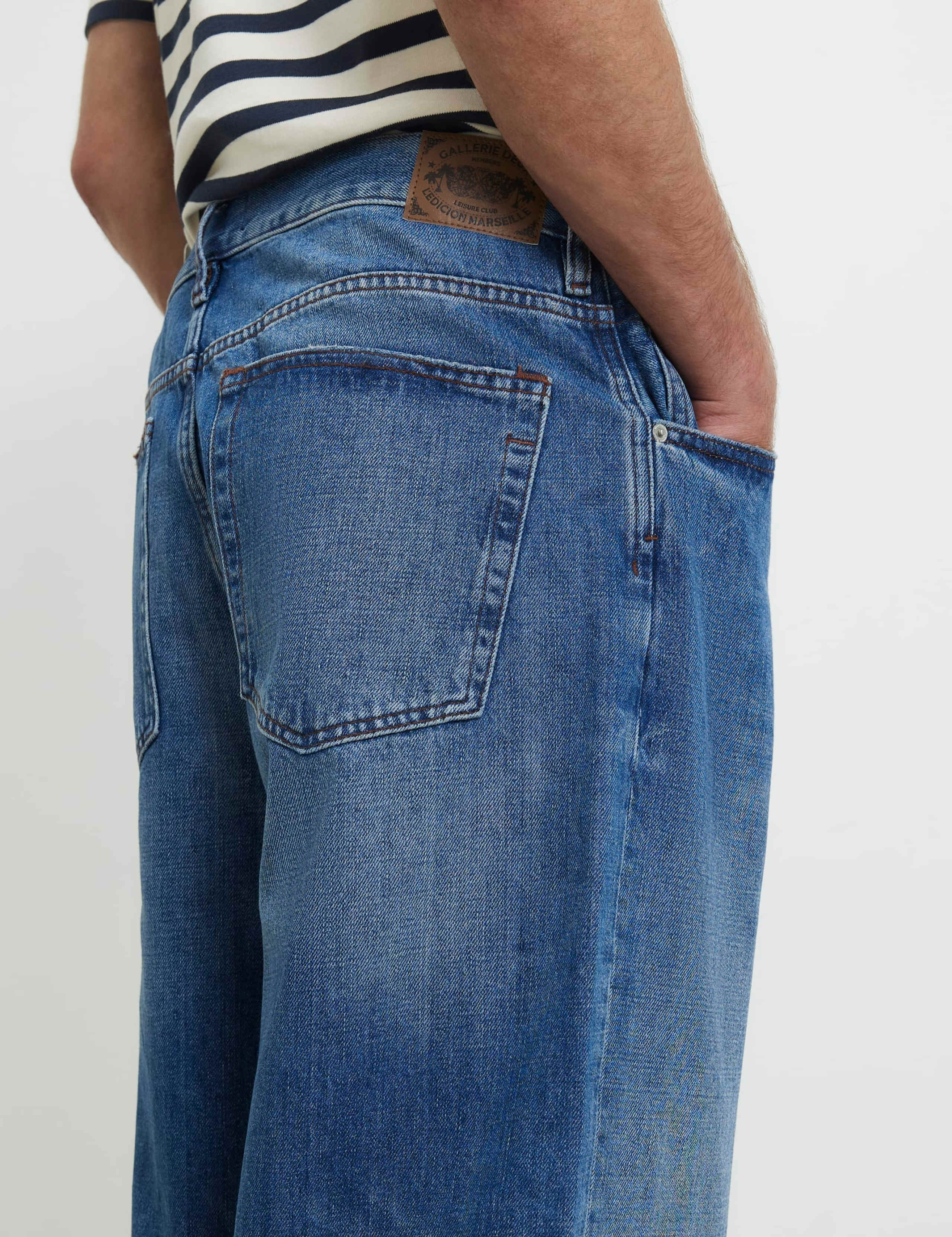 Pure Cotton Barrel Jeans 3 of 6