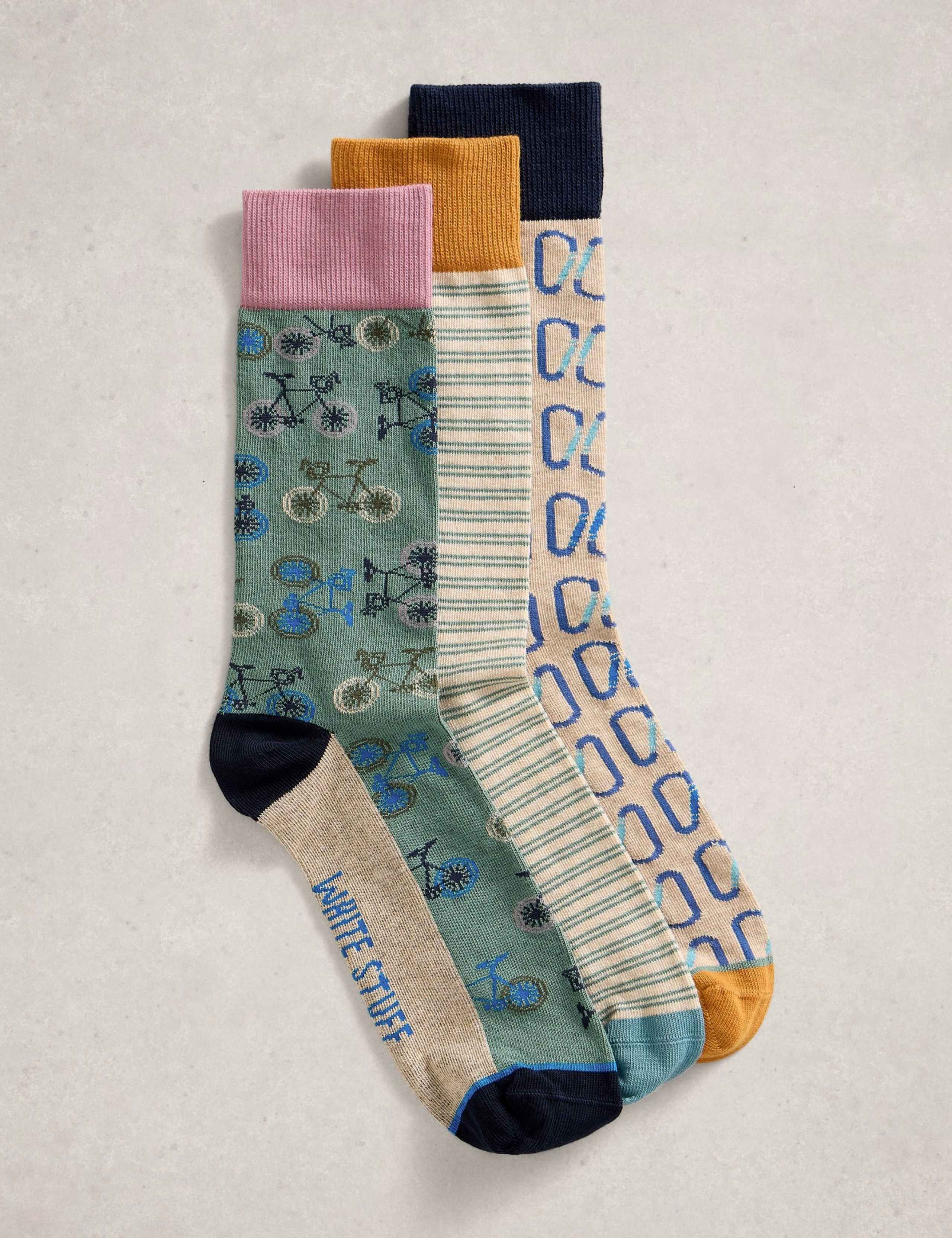 3 Pack Bicycles Socks 1 of 2