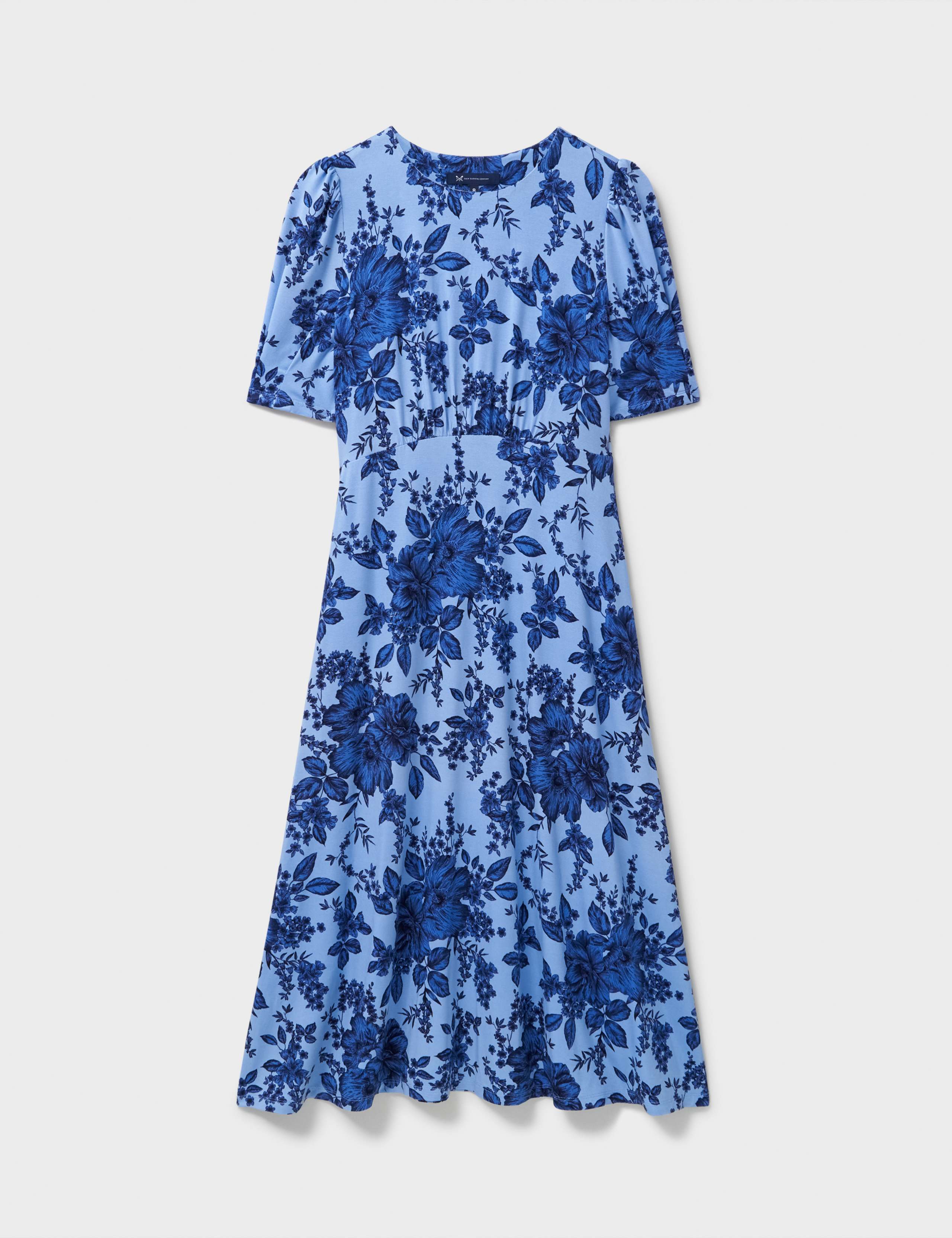 Jersey Floral Midi Tea Dress 2 of 5