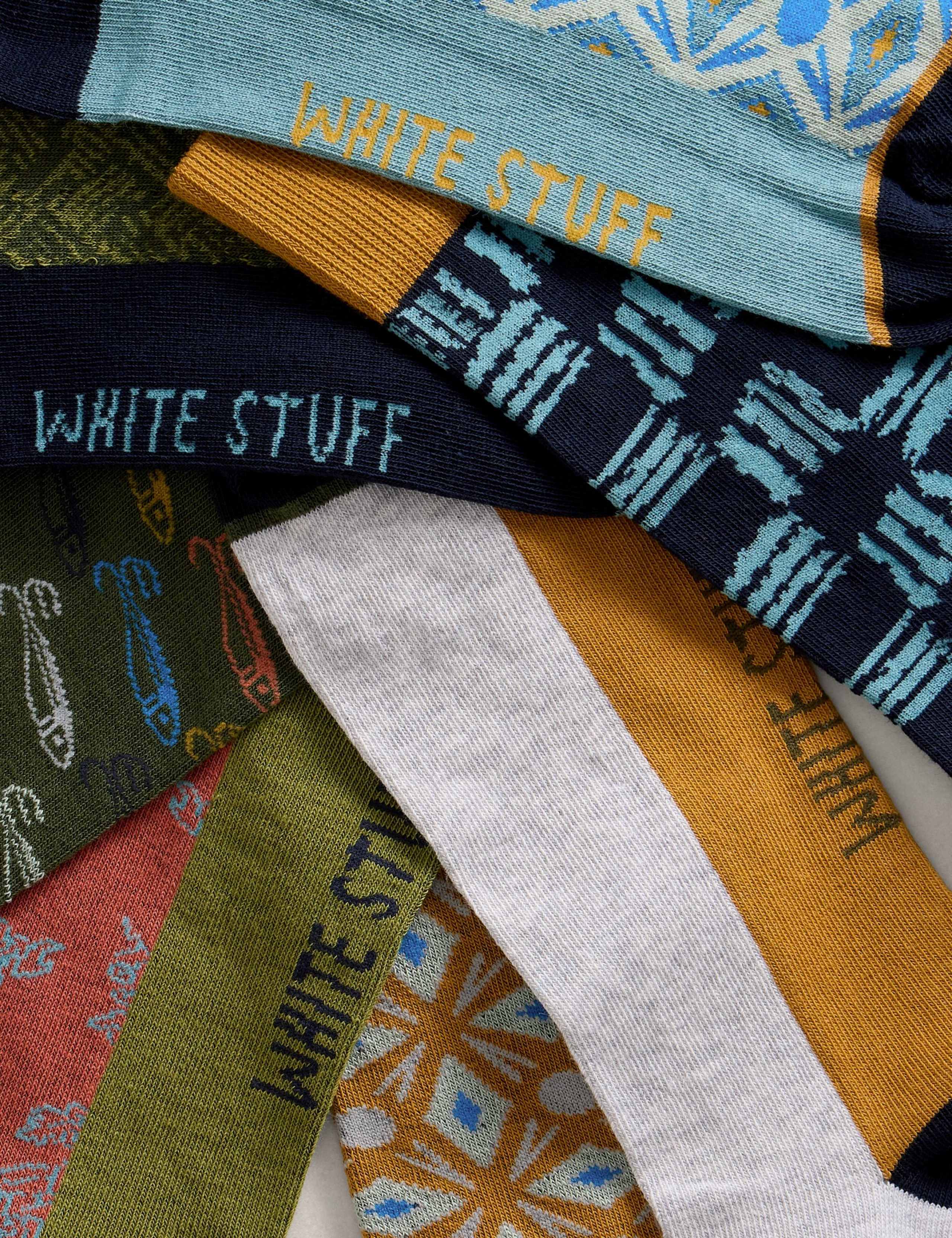 7 Pack Cotton Rich Novelty Socks 2 of 2