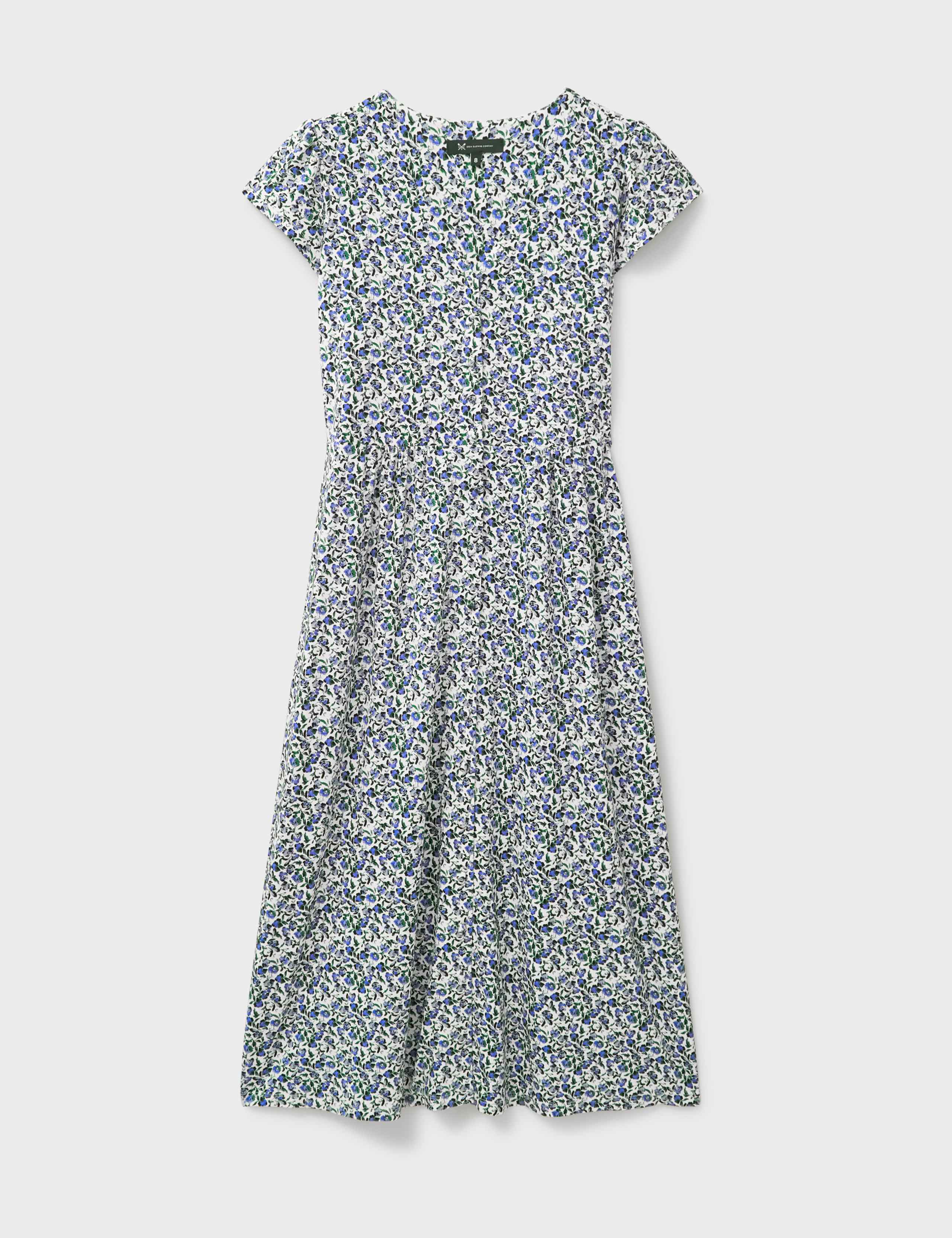 Jersey Floral V-Neck Midaxi Tea Dress 2 of 5