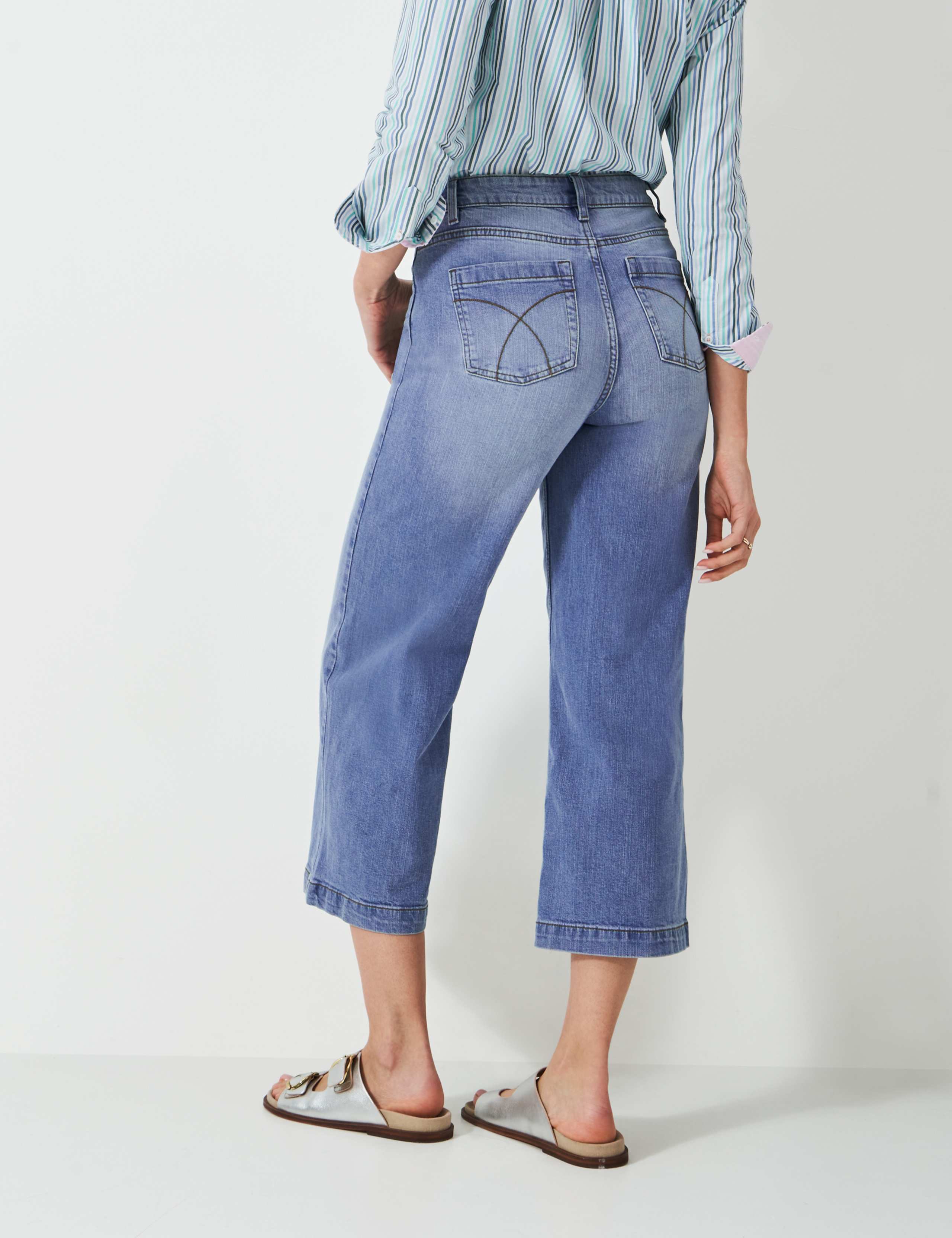 Relaxed High Waisted Cropped Jeans 4 of 5