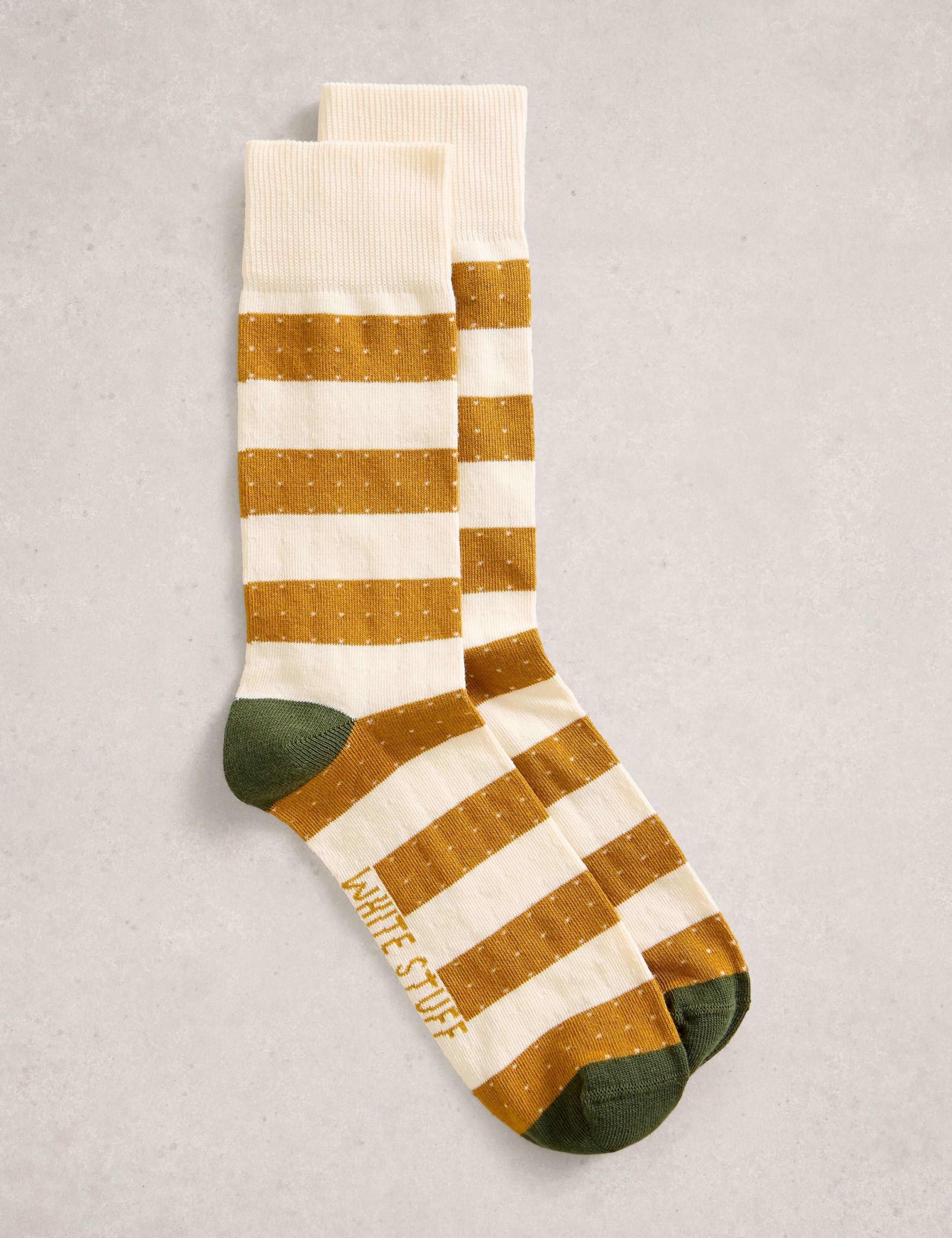 Striped Cotton Rich Socks 1 of 2