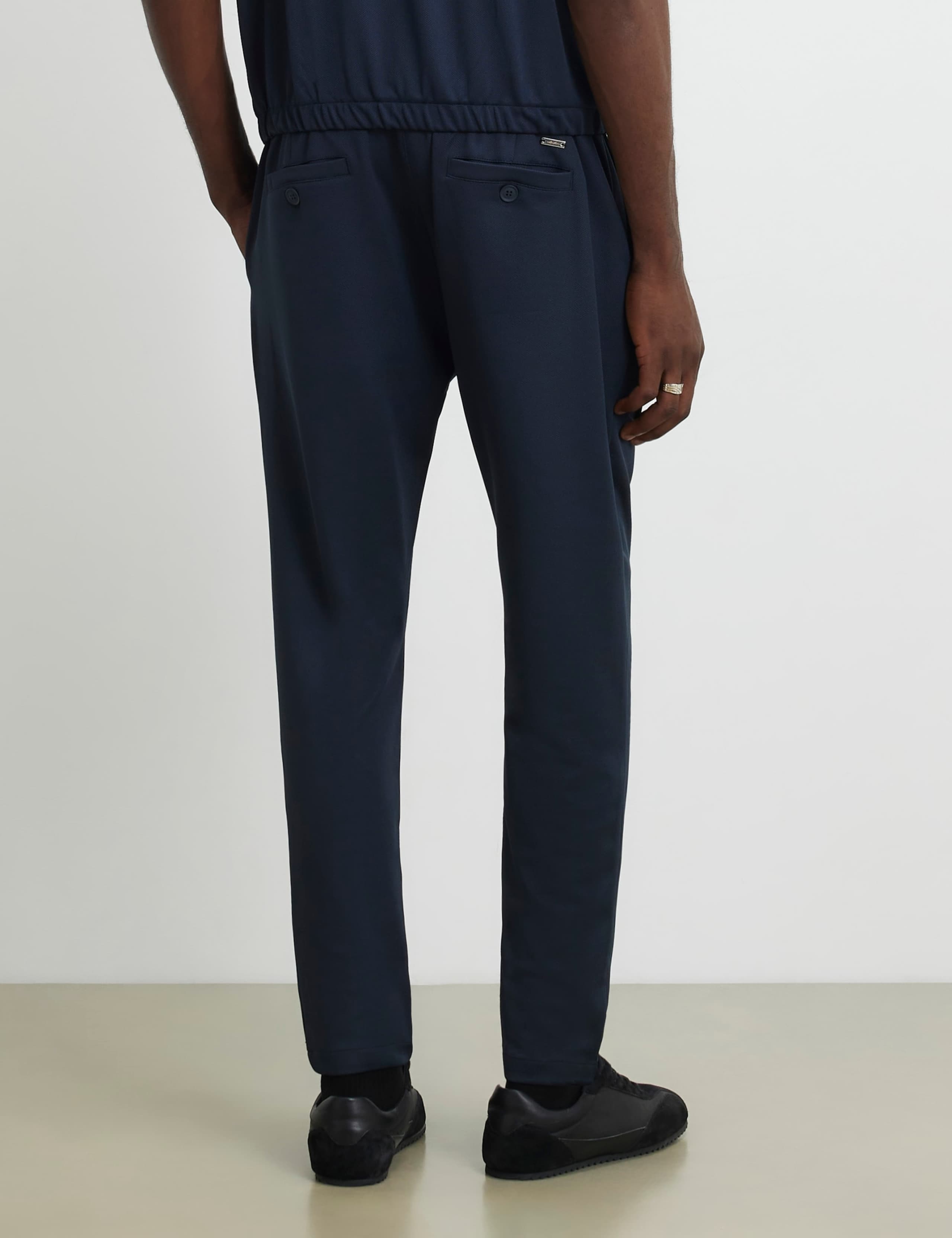 Pique Fixed Waist Slim Fit Joggers 3 of 6