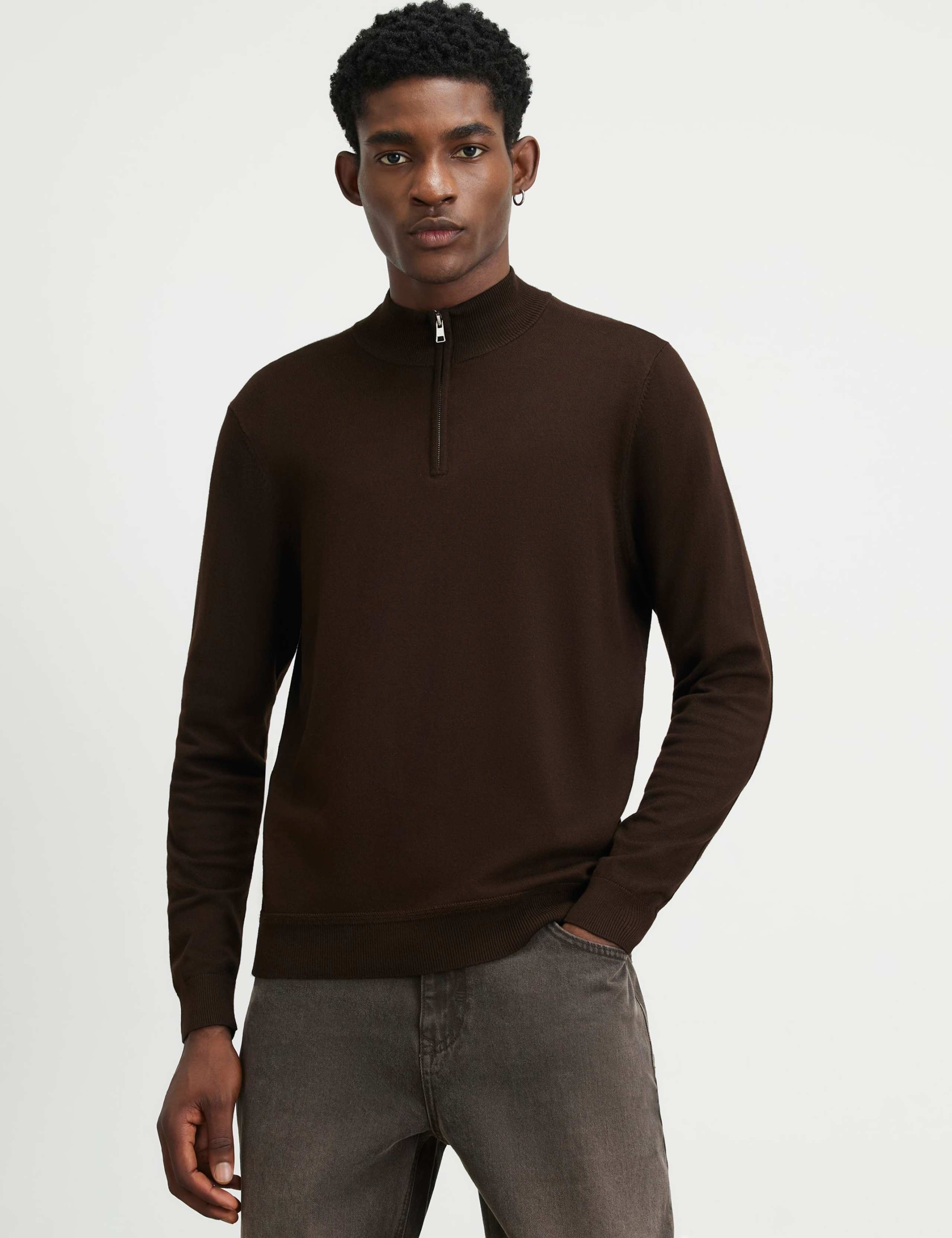 Textured Half Zip Jumper 1 of 6