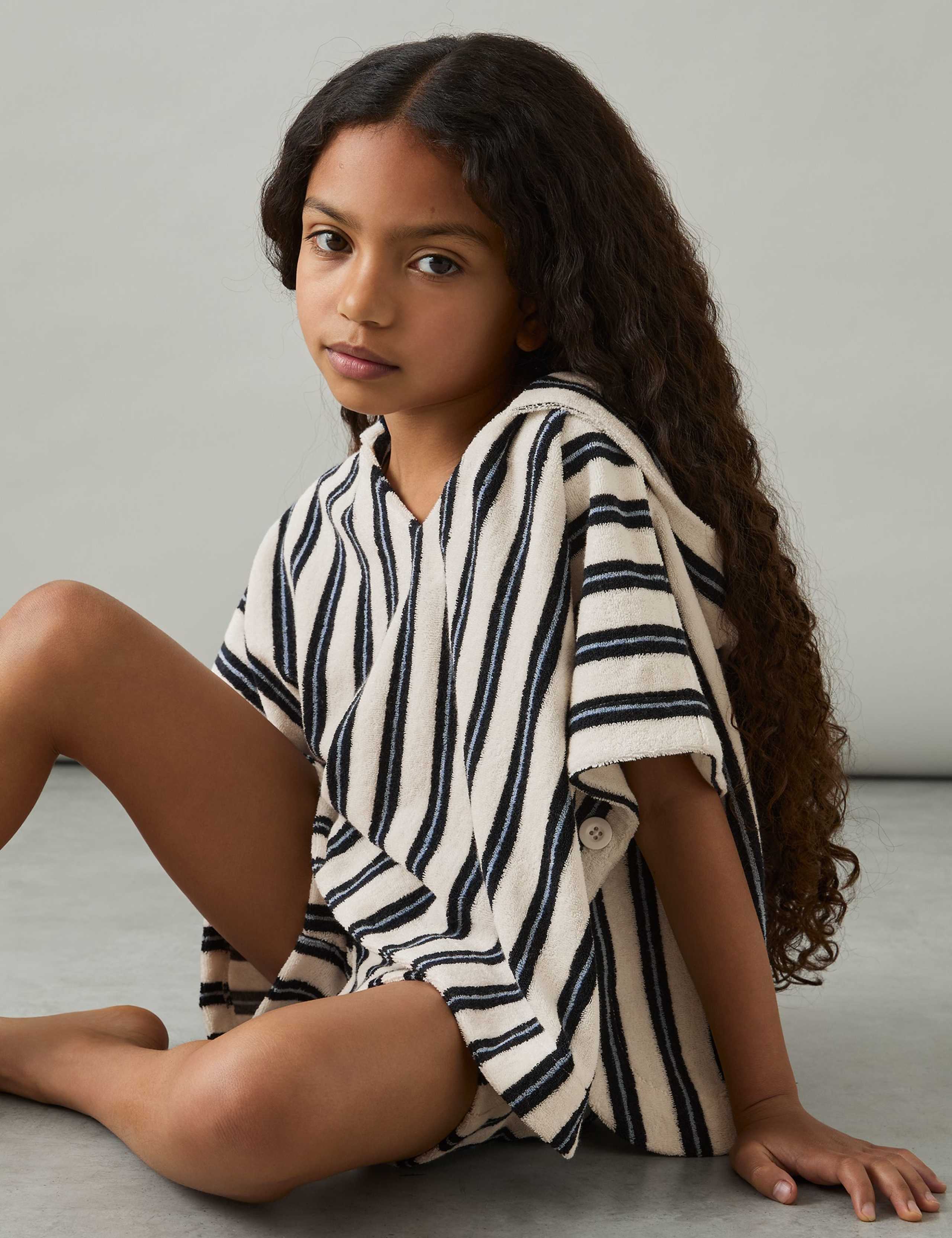 2pc Cotton Blend Striped Top & Shorts Outfit (4-14 Yrs) 3 of 5
