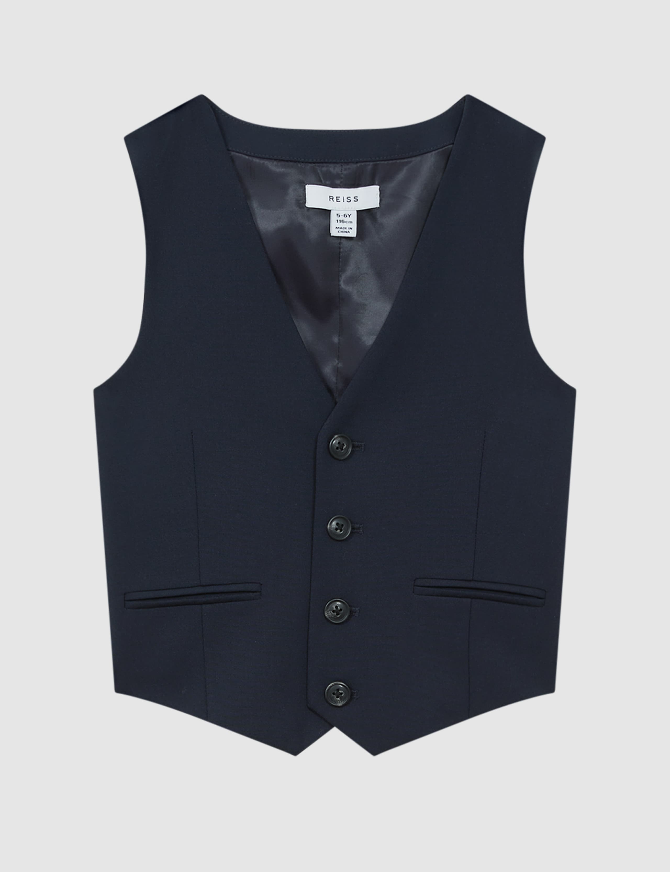 Wool Blend Suit Waistcoat (3-14 Yrs) 2 of 5