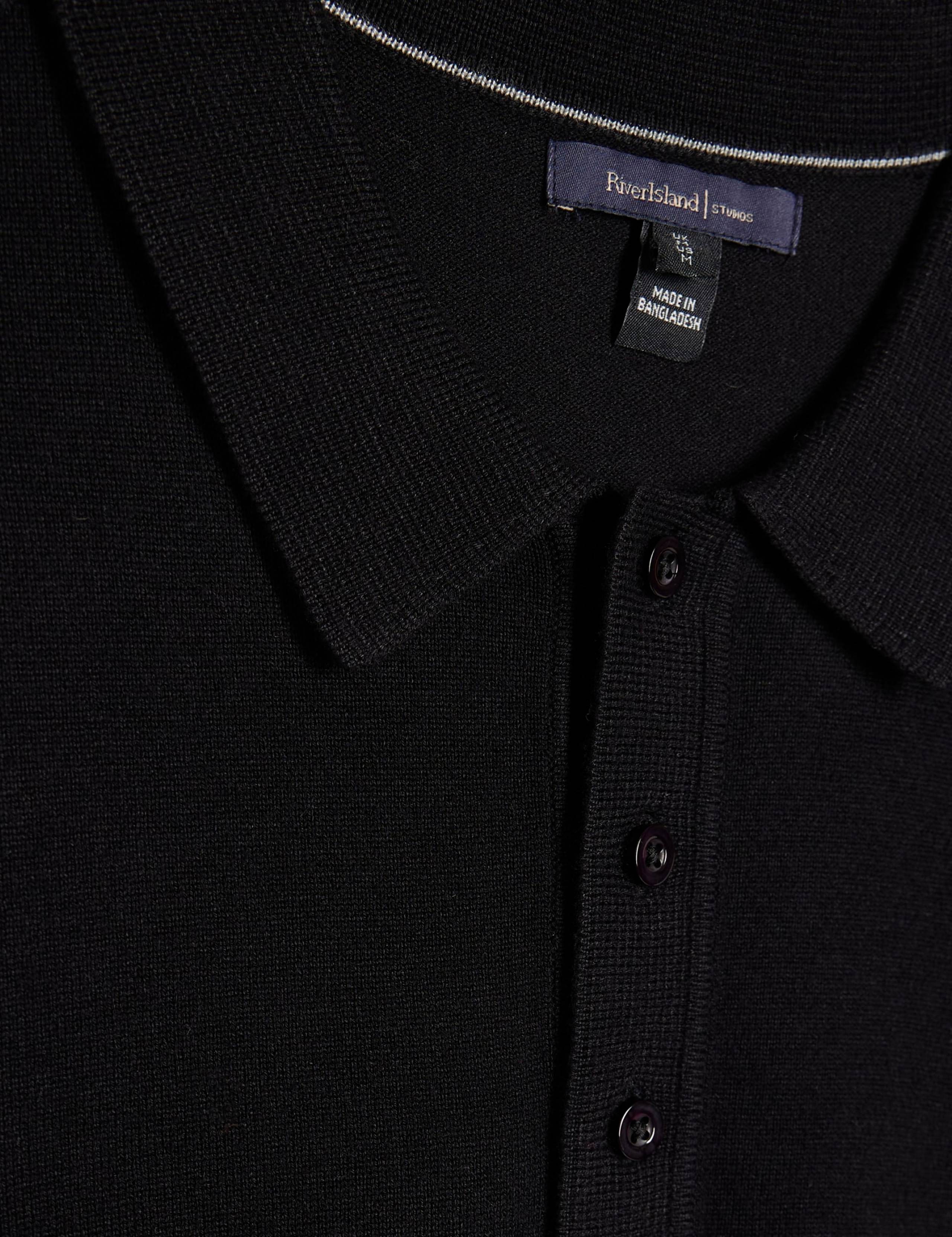 Short Sleeve Collared Neck Knitted Polo Shirt 5 of 6