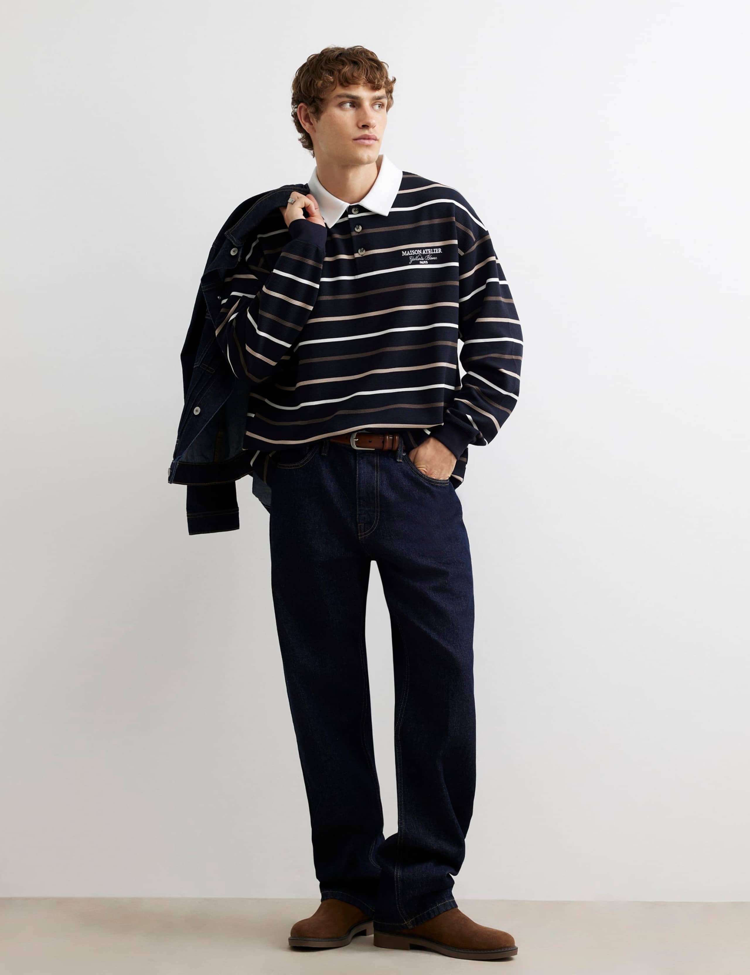 Pure Cotton Striped Long Sleeve Rugby Shirt 2 of 6