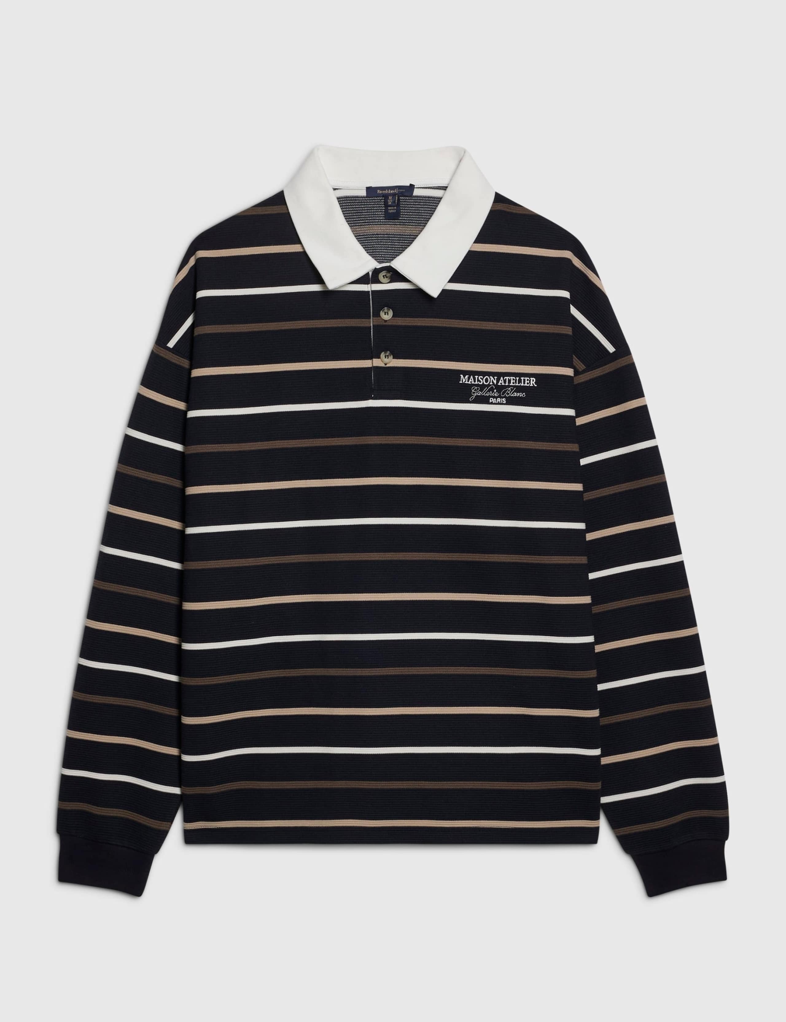 Pure Cotton Striped Long Sleeve Rugby Shirt 6 of 6