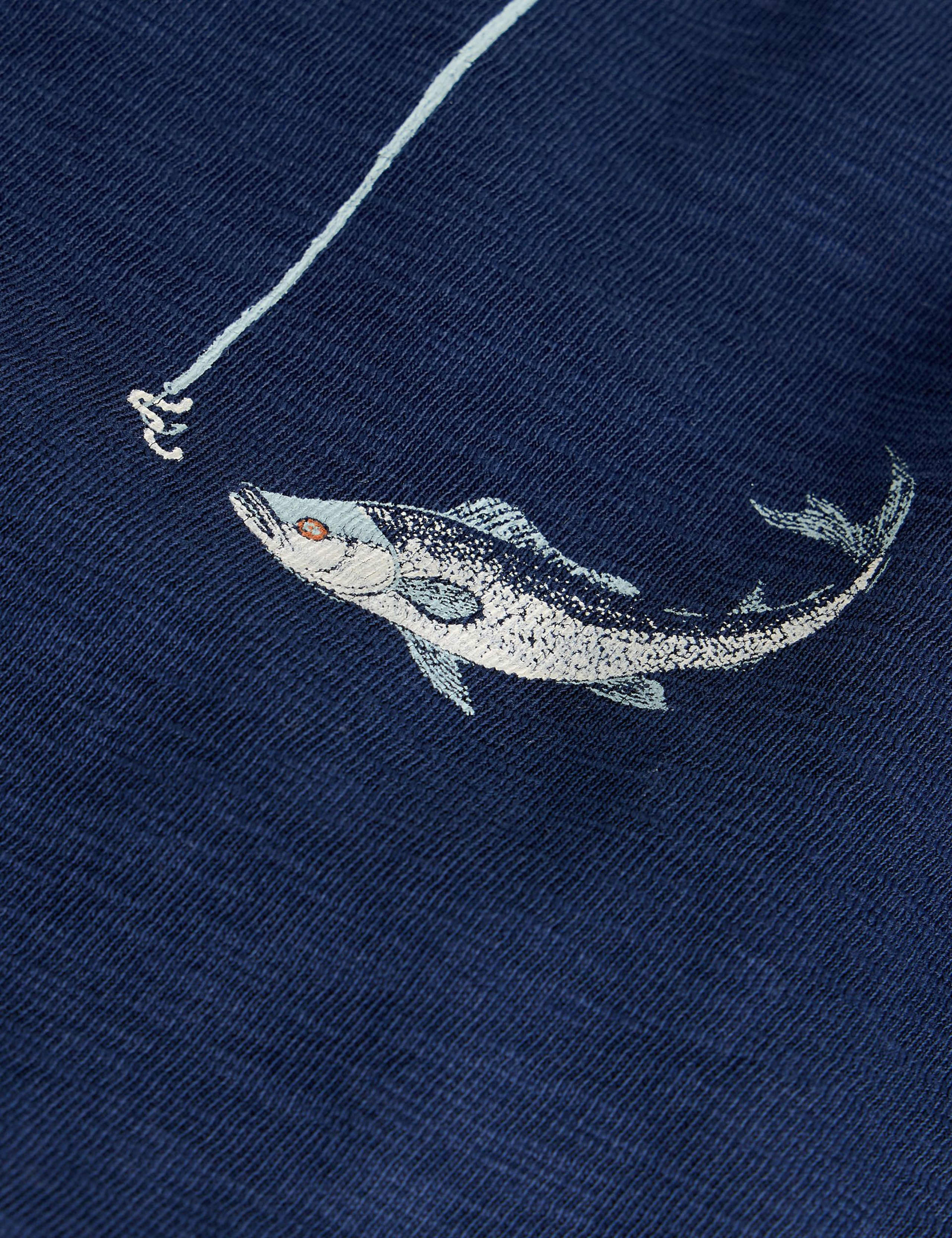 Pure Cotton Fishing Graphic T-Shirt 5 of 6