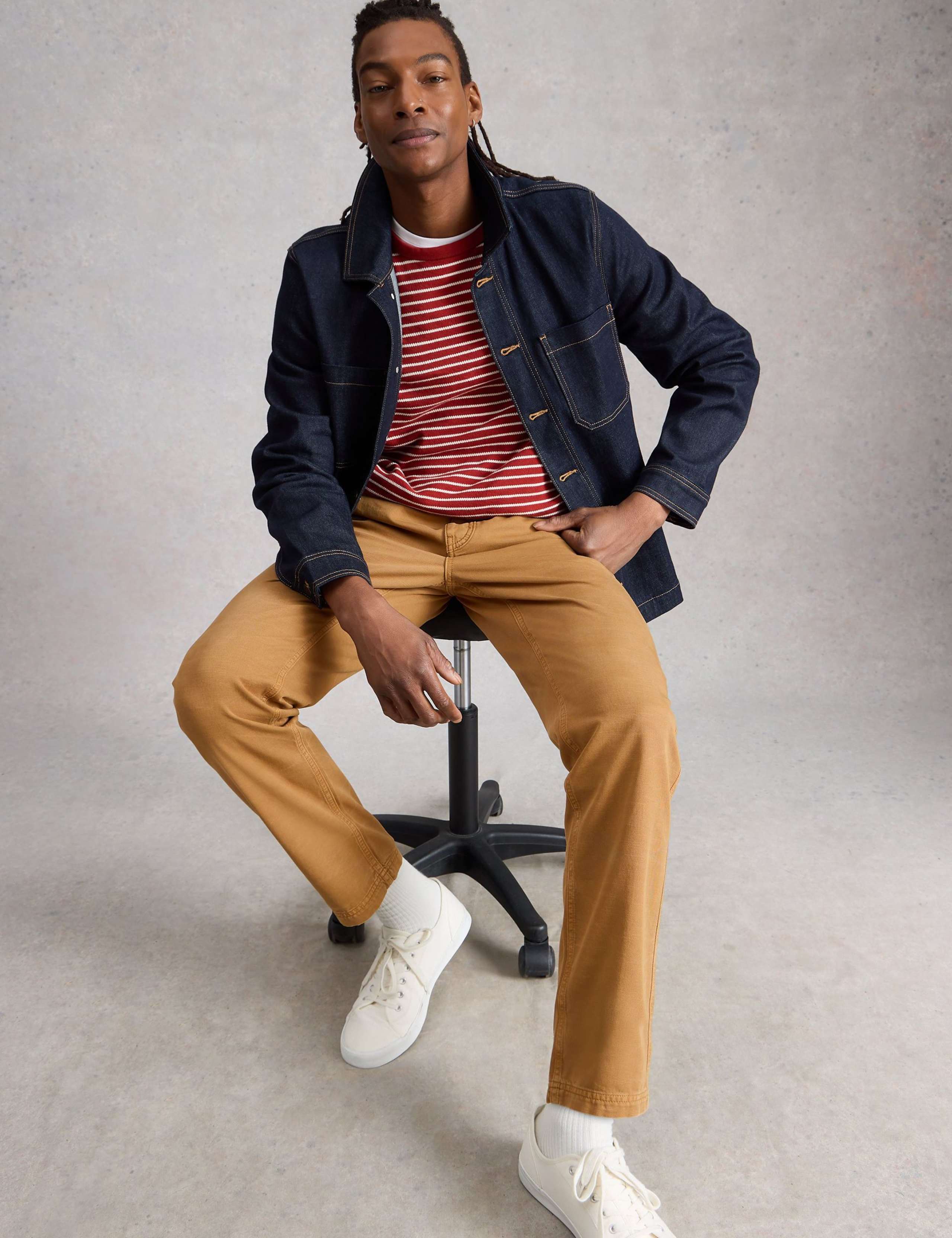 Regular Fit Pure Cotton Chinos 3 of 5