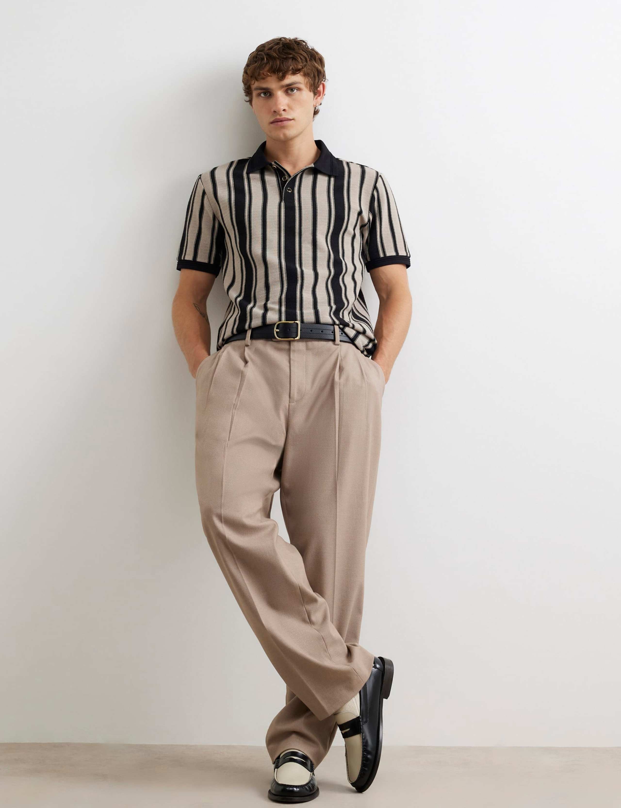 Slim Fit Pure Cotton Striped Short Sleeve Polo Shirt 2 of 6