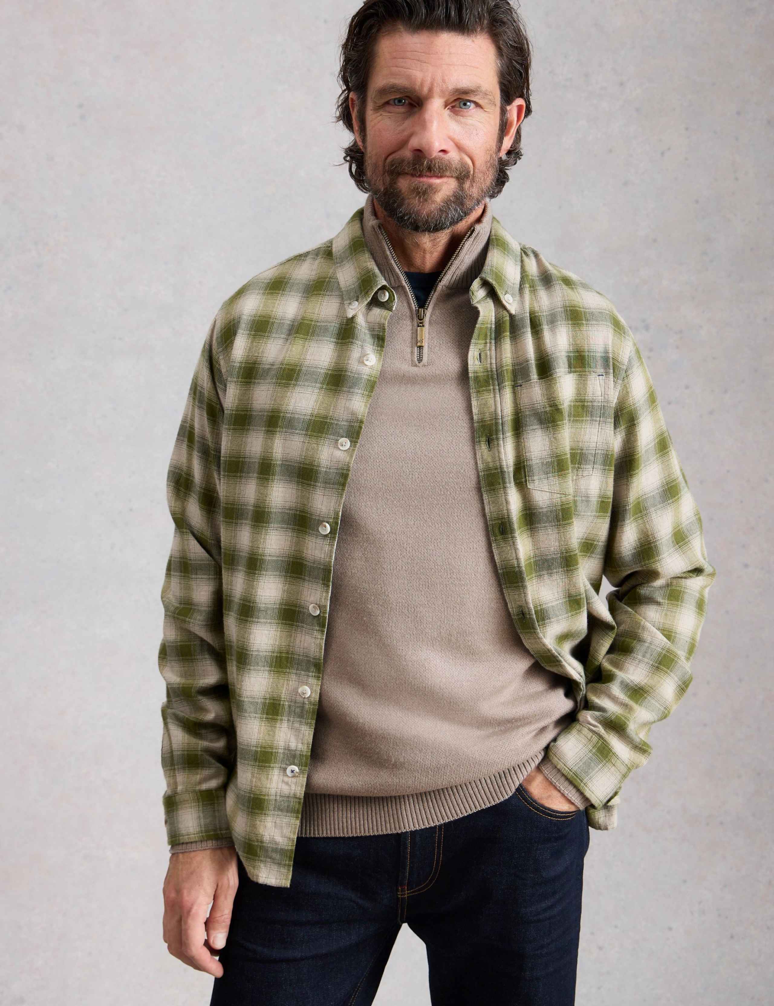 Pure Merino Wool Funnel Neck Half Zip Jumper 3 of 6