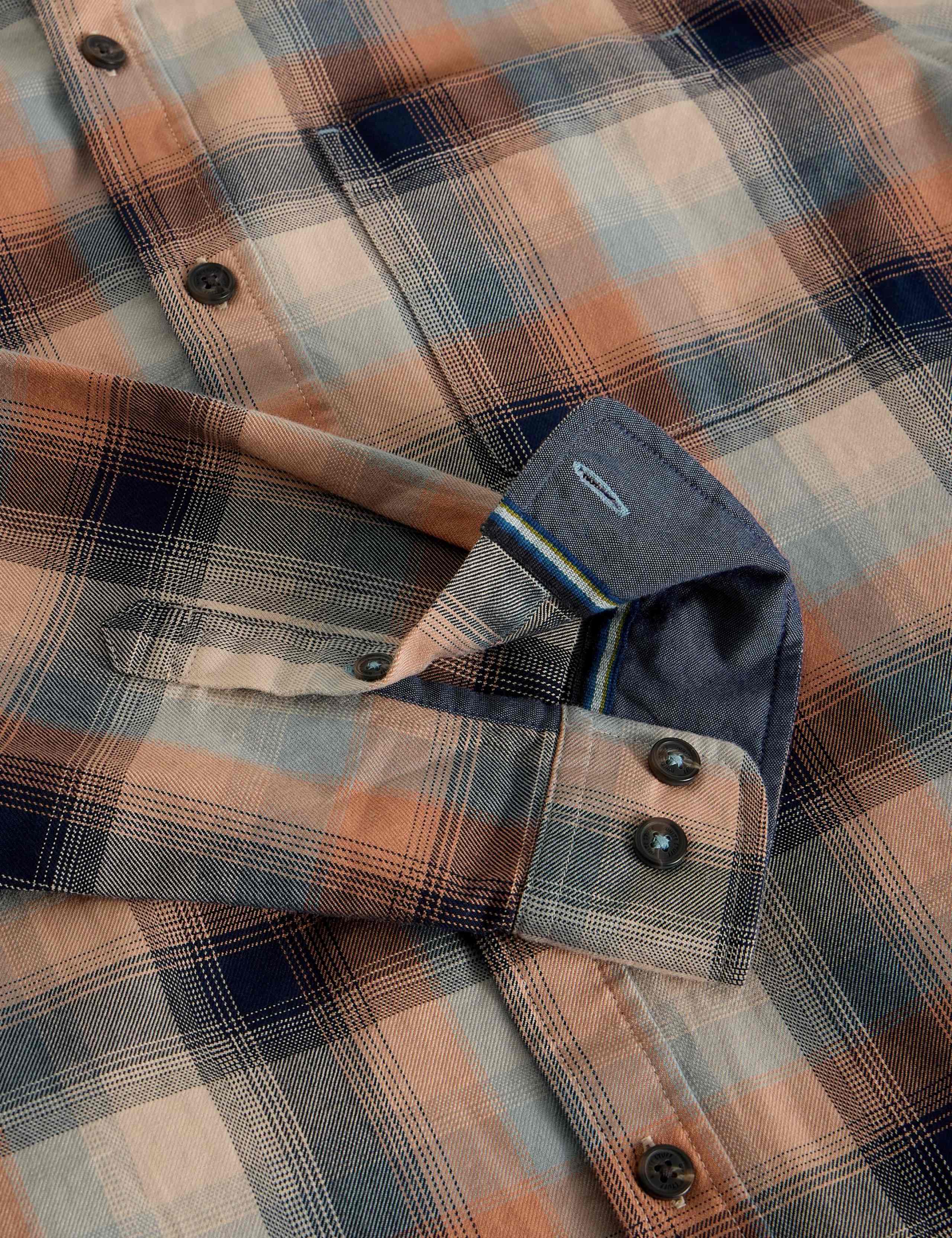 Regular Fit Pure Cotton Checked Shirt 4 of 6