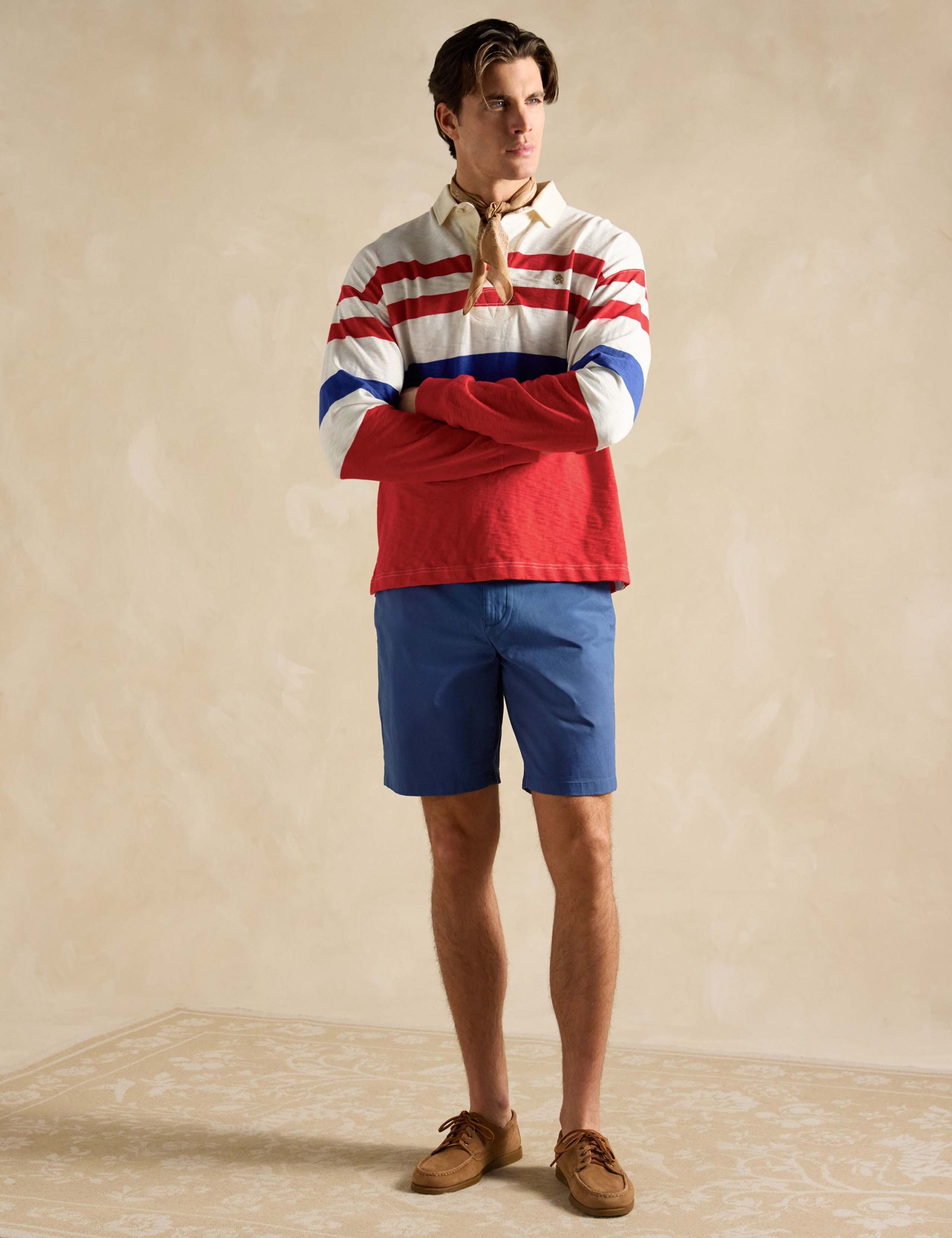 Pure Cotton Jersey Colour Block Rugby Shirt 3 of 6