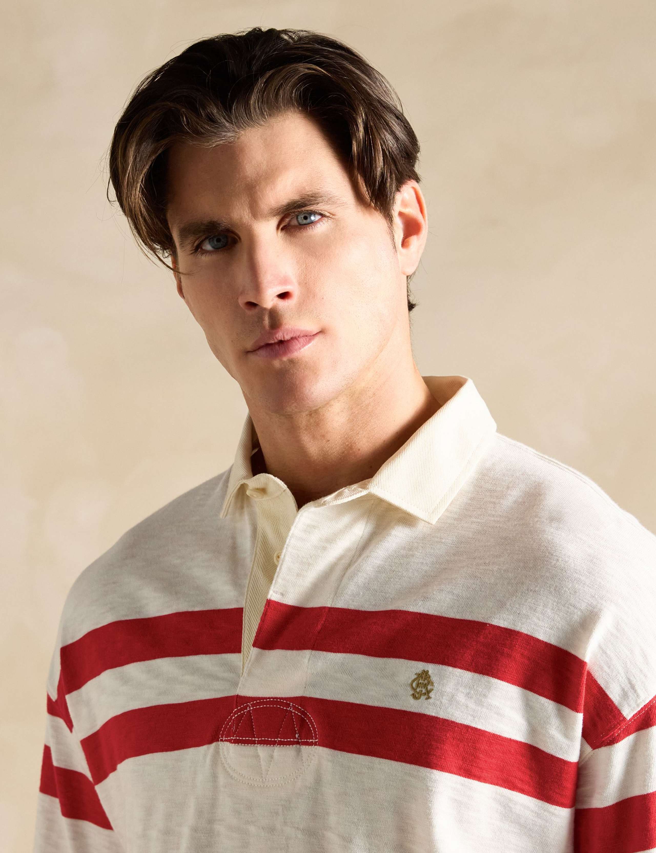 Pure Cotton Jersey Colour Block Rugby Shirt 5 of 6