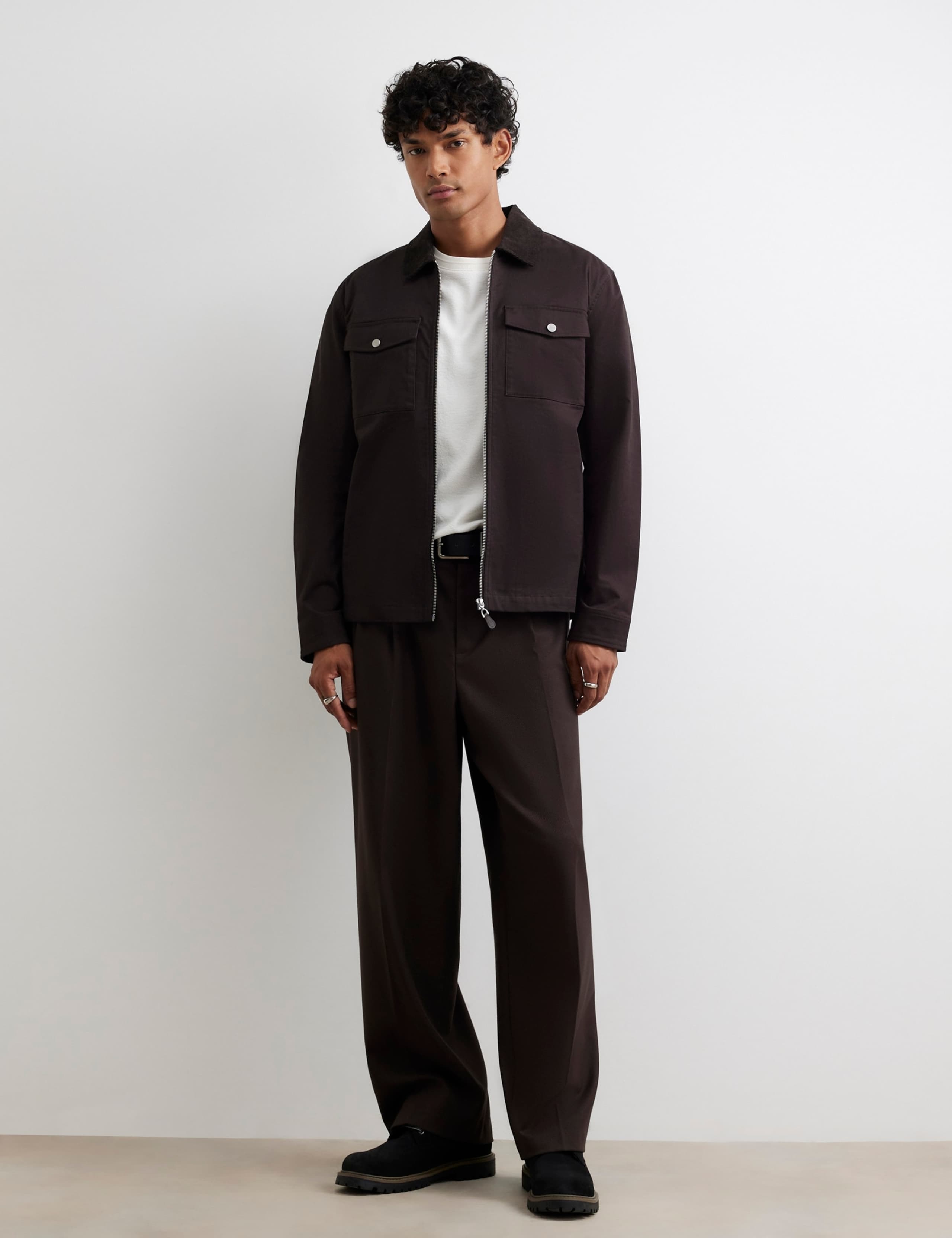 Regular Fit Corduroy Twill Overshirt 2 of 6