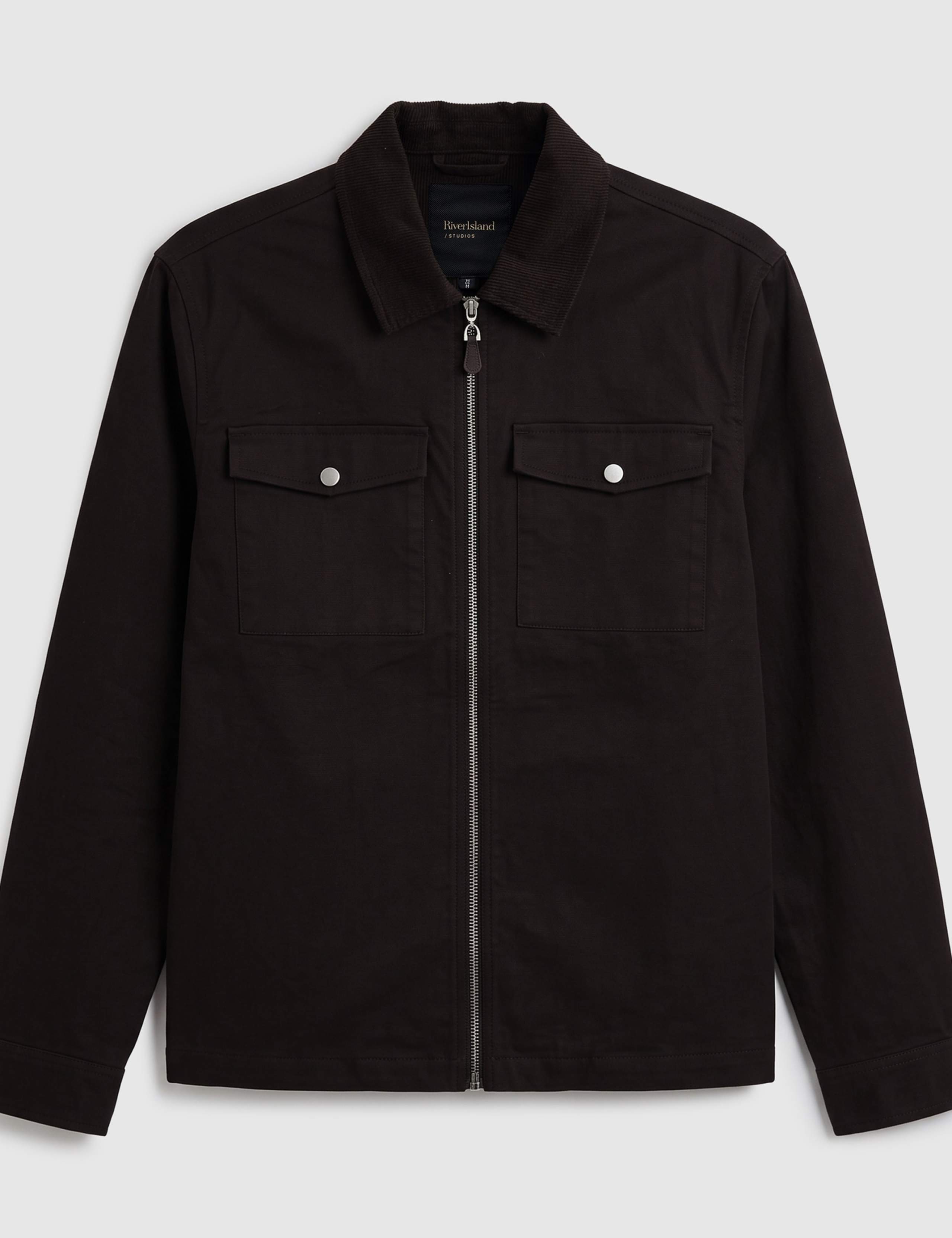 Regular Fit Corduroy Twill Overshirt 6 of 6