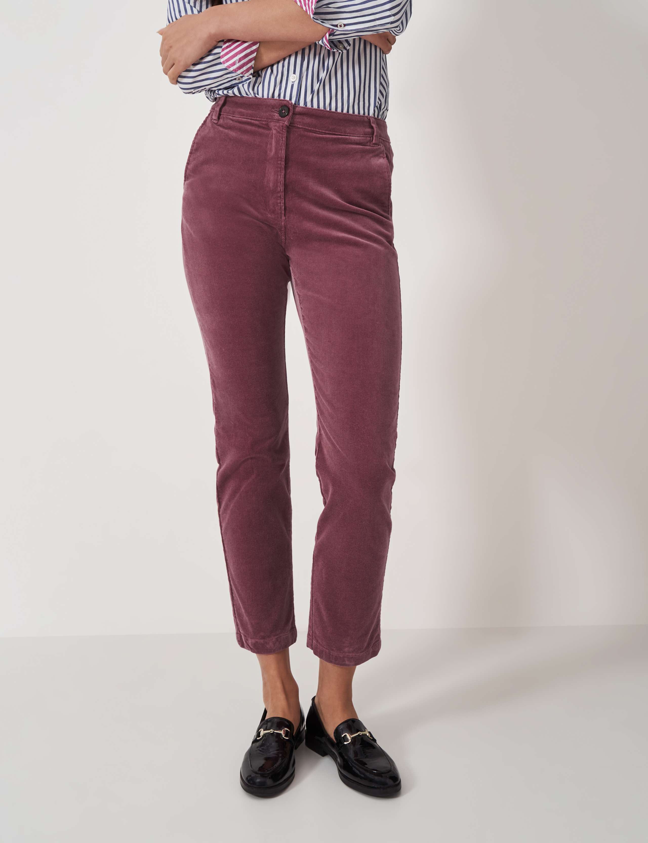 Cord Tapered Ankle Grazer Trousers 3 of 5
