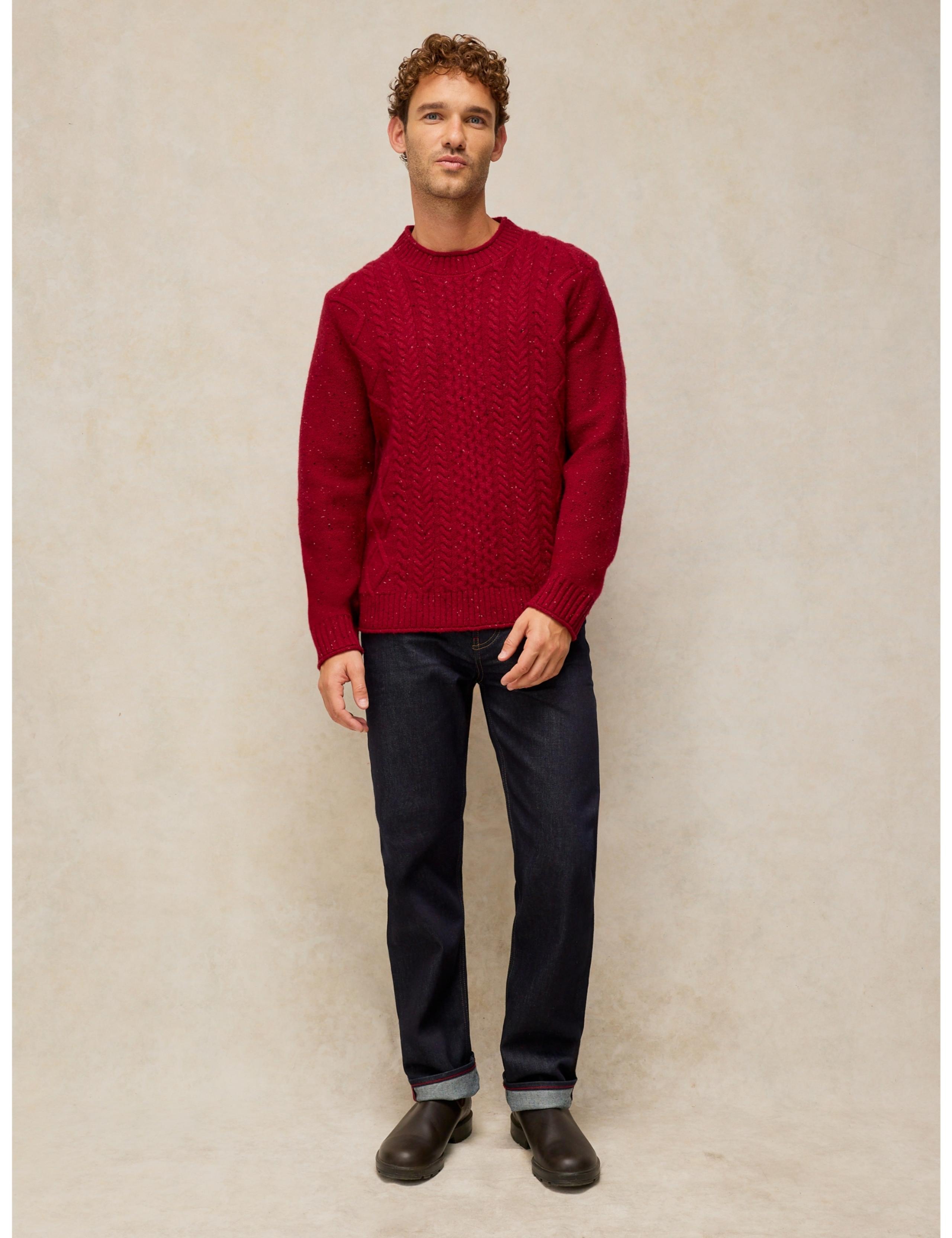 Berkley Wool Rich Cable Crew Neck Jumper 4 of 6