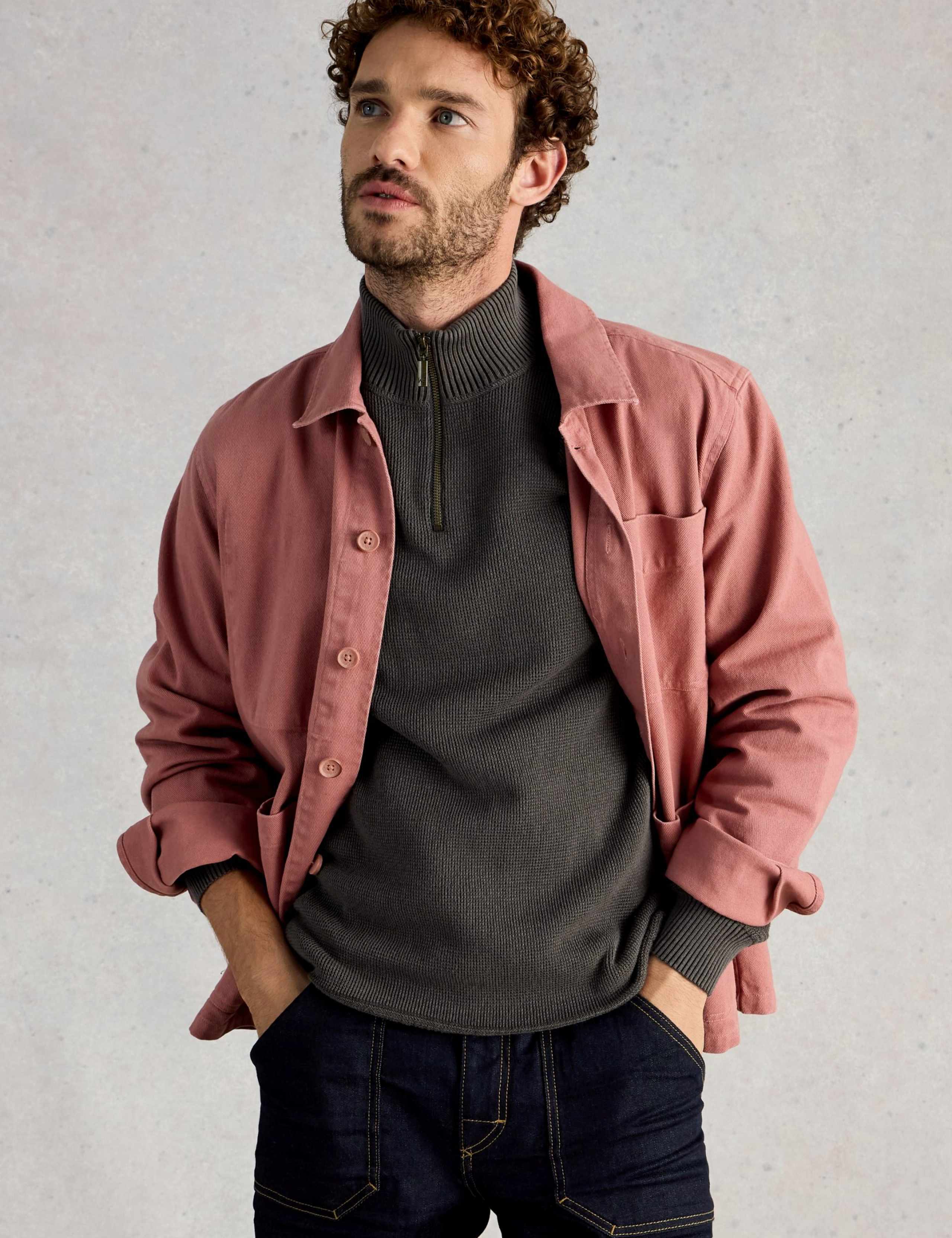 Pure Cotton Funnel Neck Jumper 3 of 6