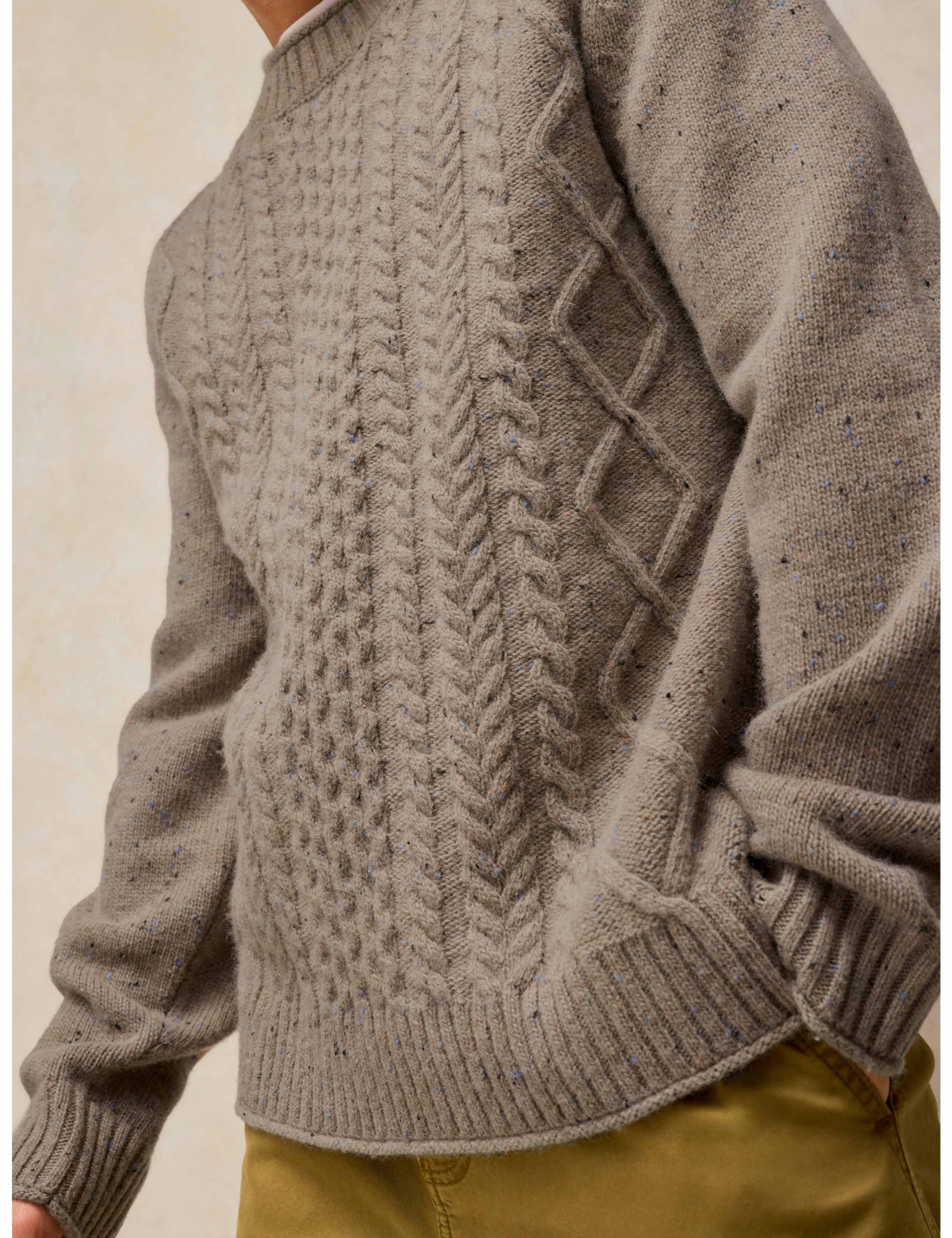 Berkley Wool Rich Cable Crew Neck Jumper 5 of 6