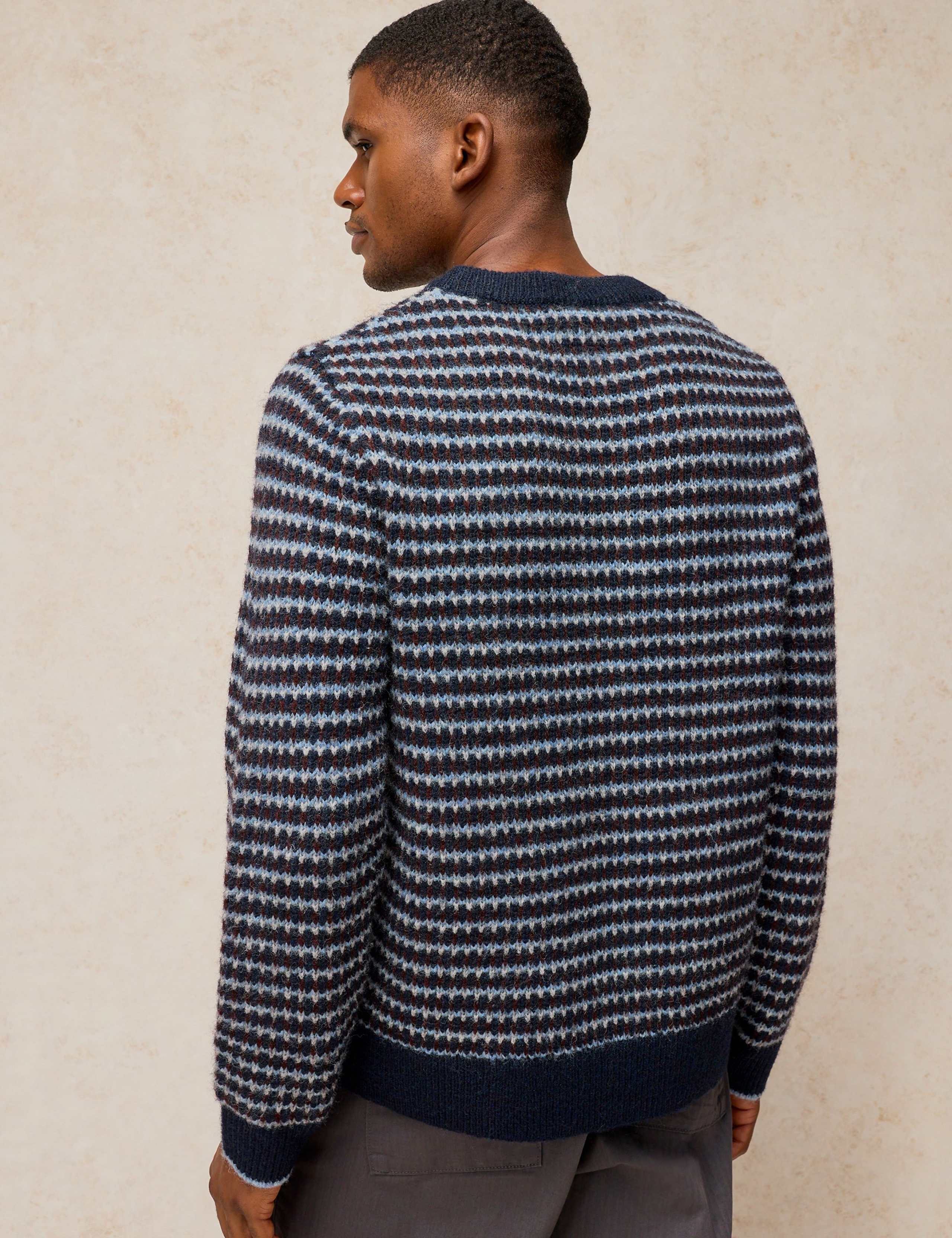 Hamilton Striped Crew Neck Jumper with Wool 3 of 6