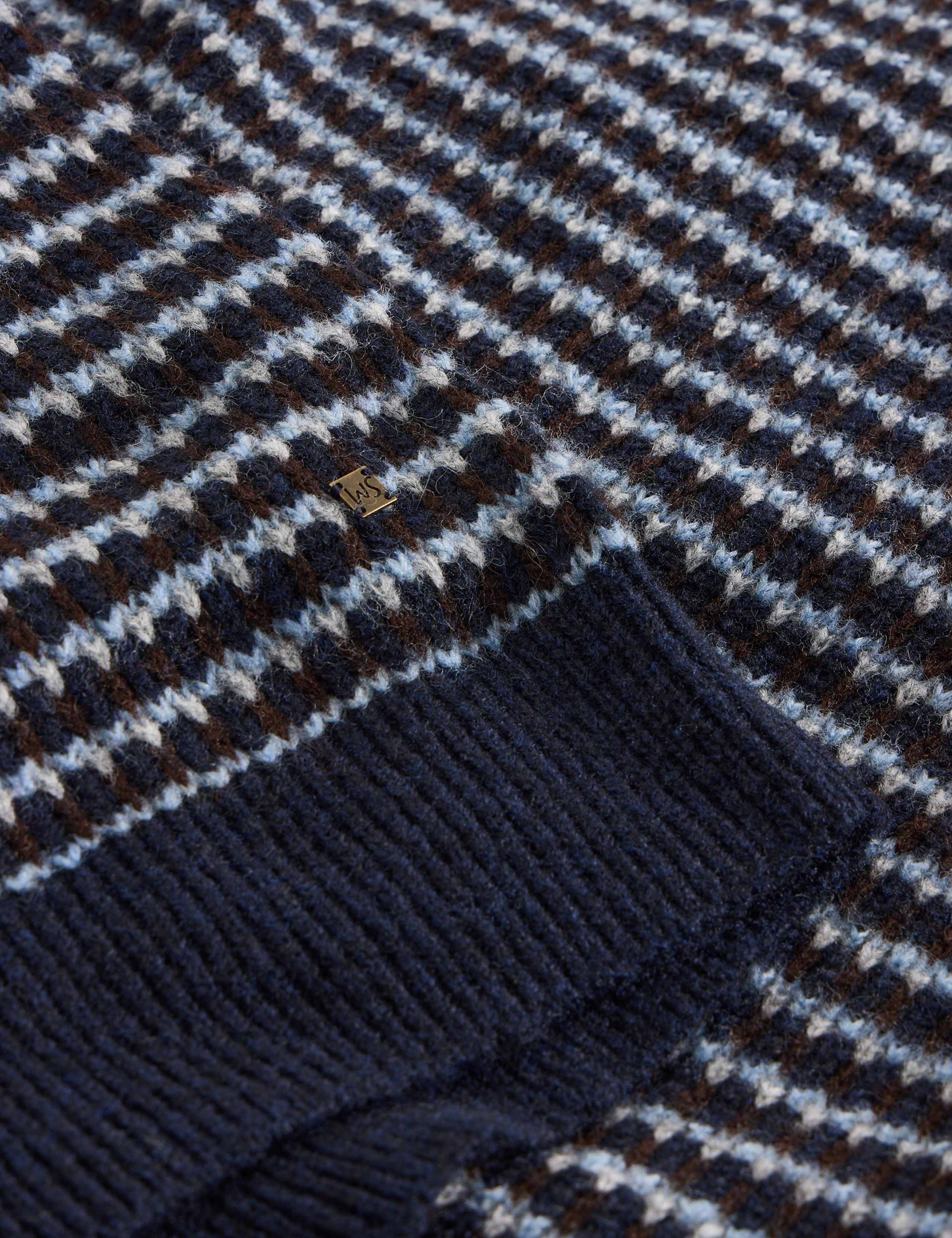 Hamilton Striped Crew Neck Jumper with Wool 6 of 6