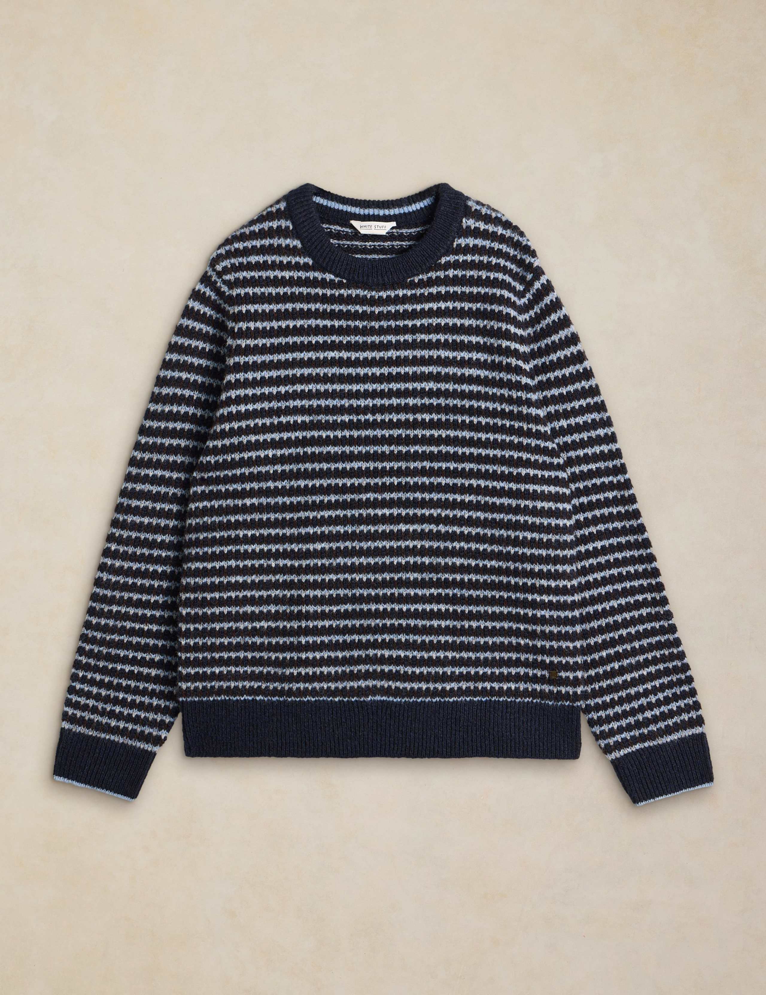 Hamilton Striped Crew Neck Jumper with Wool 2 of 6