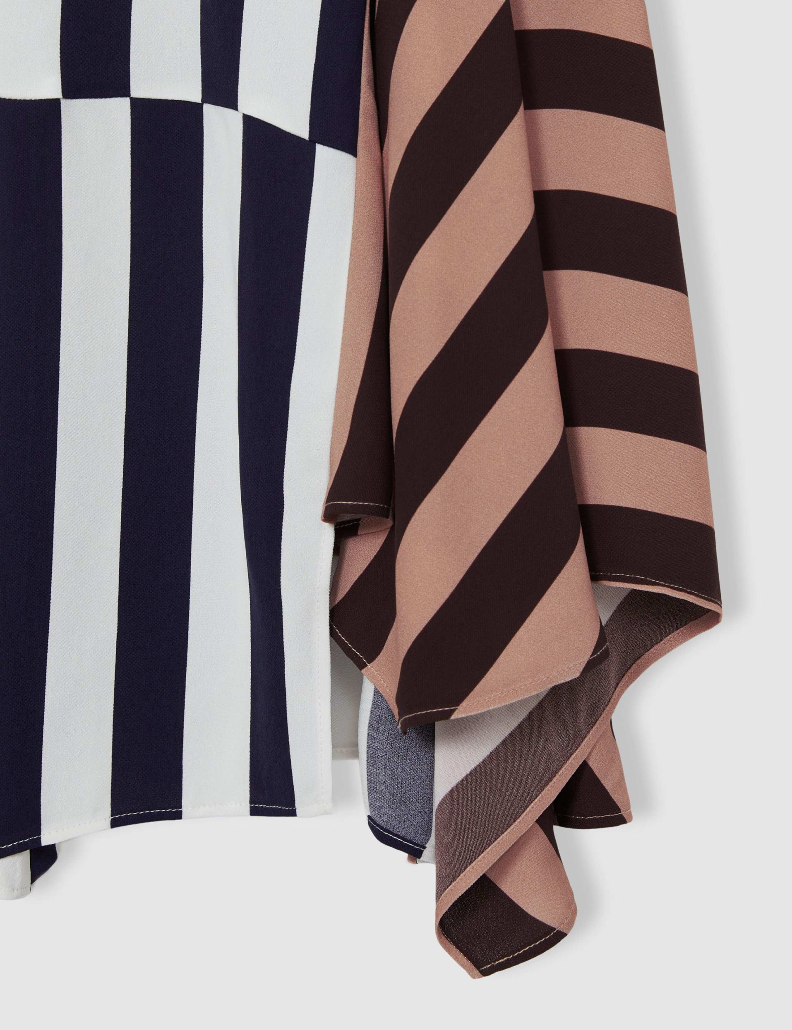 Striped V-Neck Frill Midi Dress (4-14 Yrs) 4 of 4
