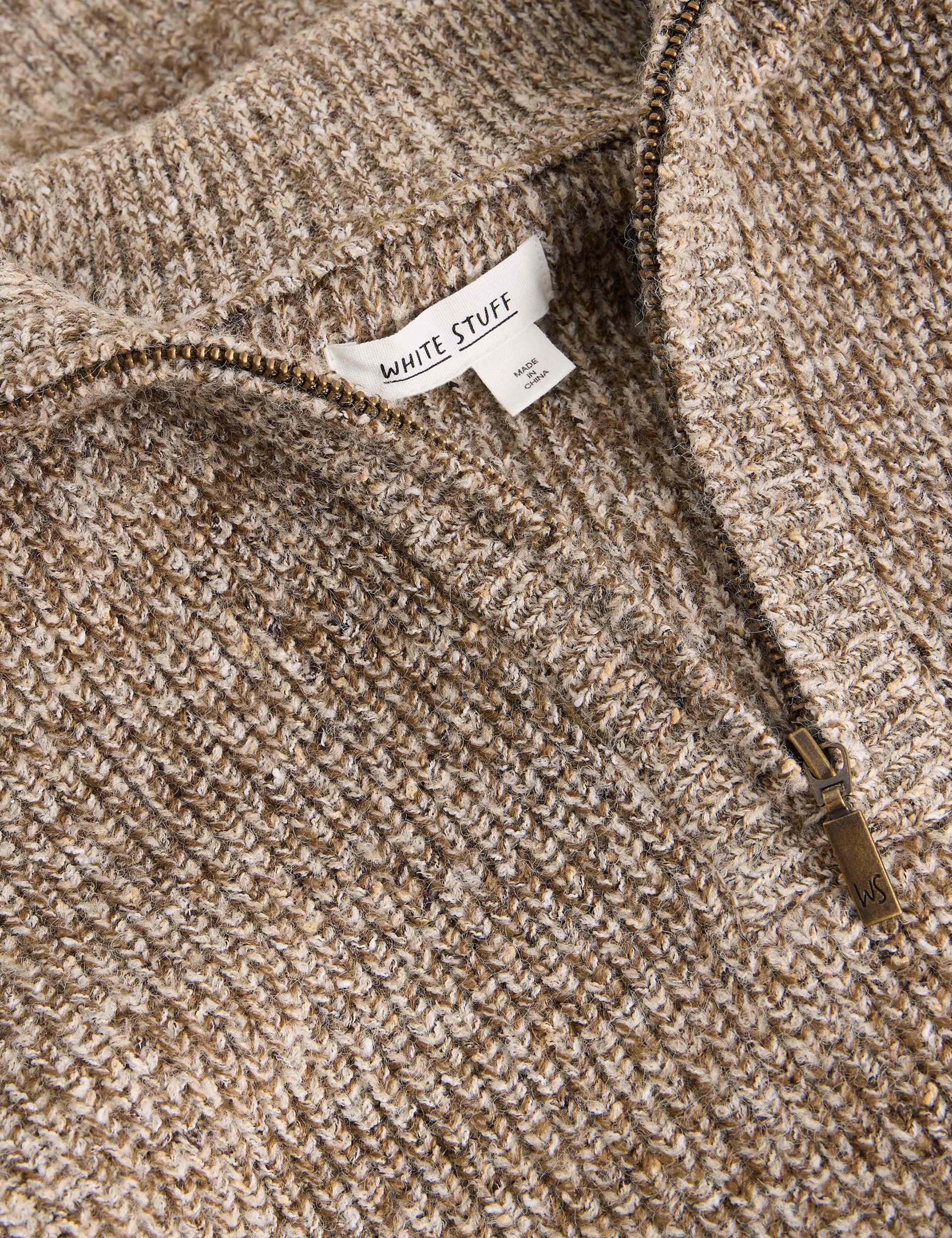 Textured Funnel Neck Half Zip Jumper 5 of 6