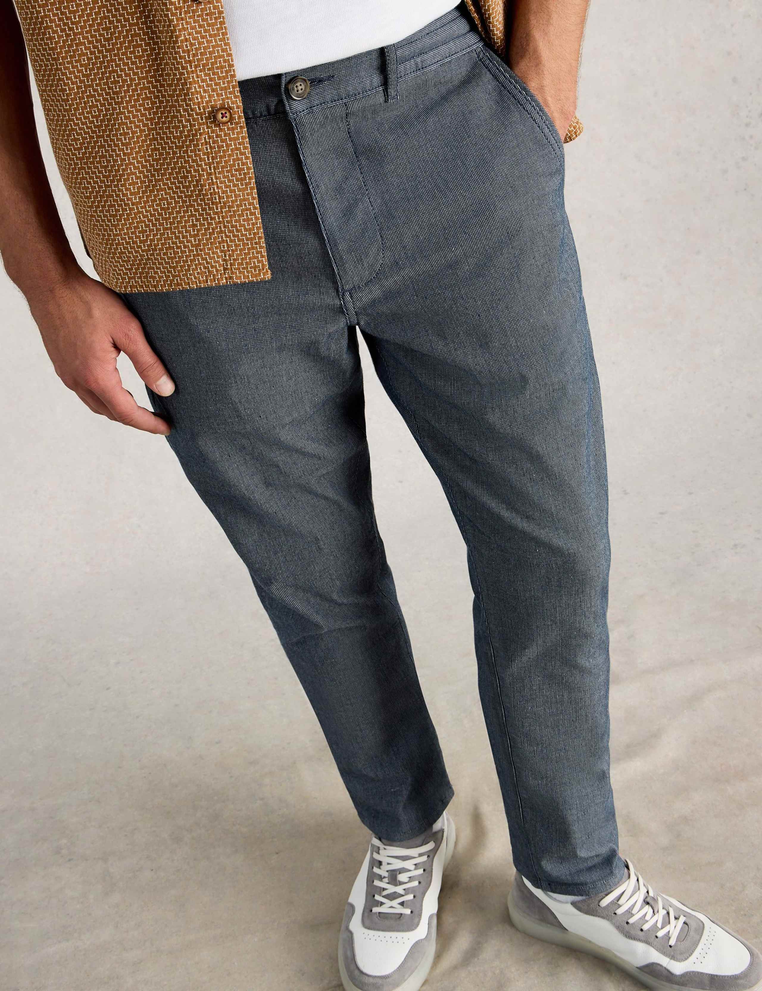 Regular Fit Pure Cotton Striped Chinos 6 of 6