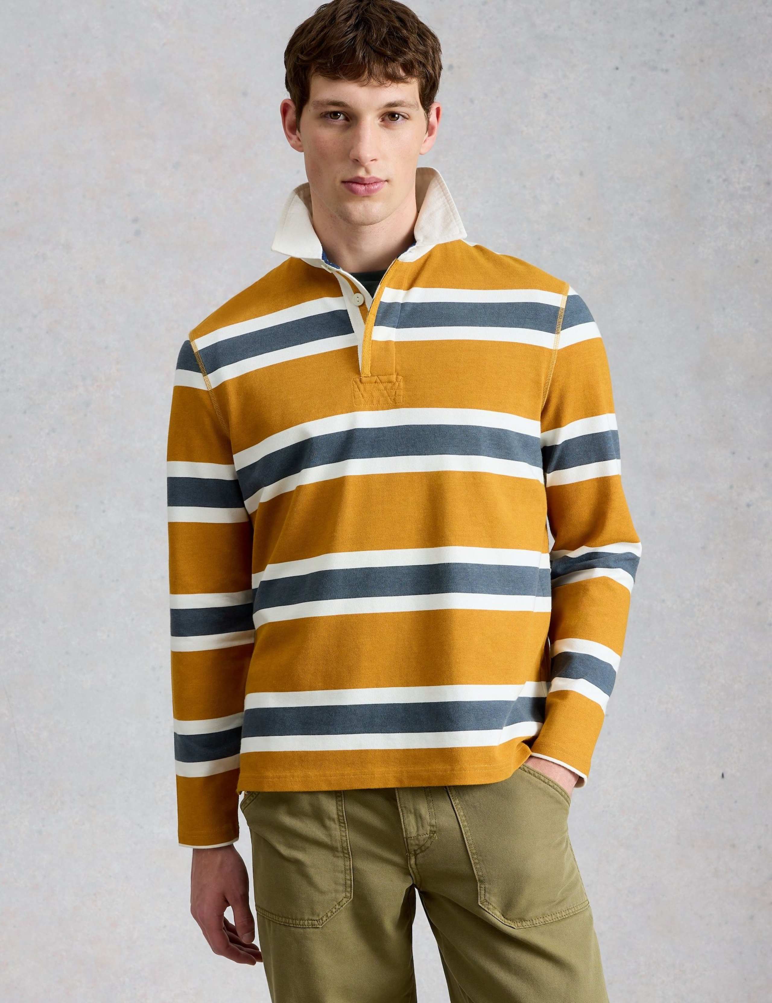 Pure Cotton Striped Rugby Shirt 4 of 6
