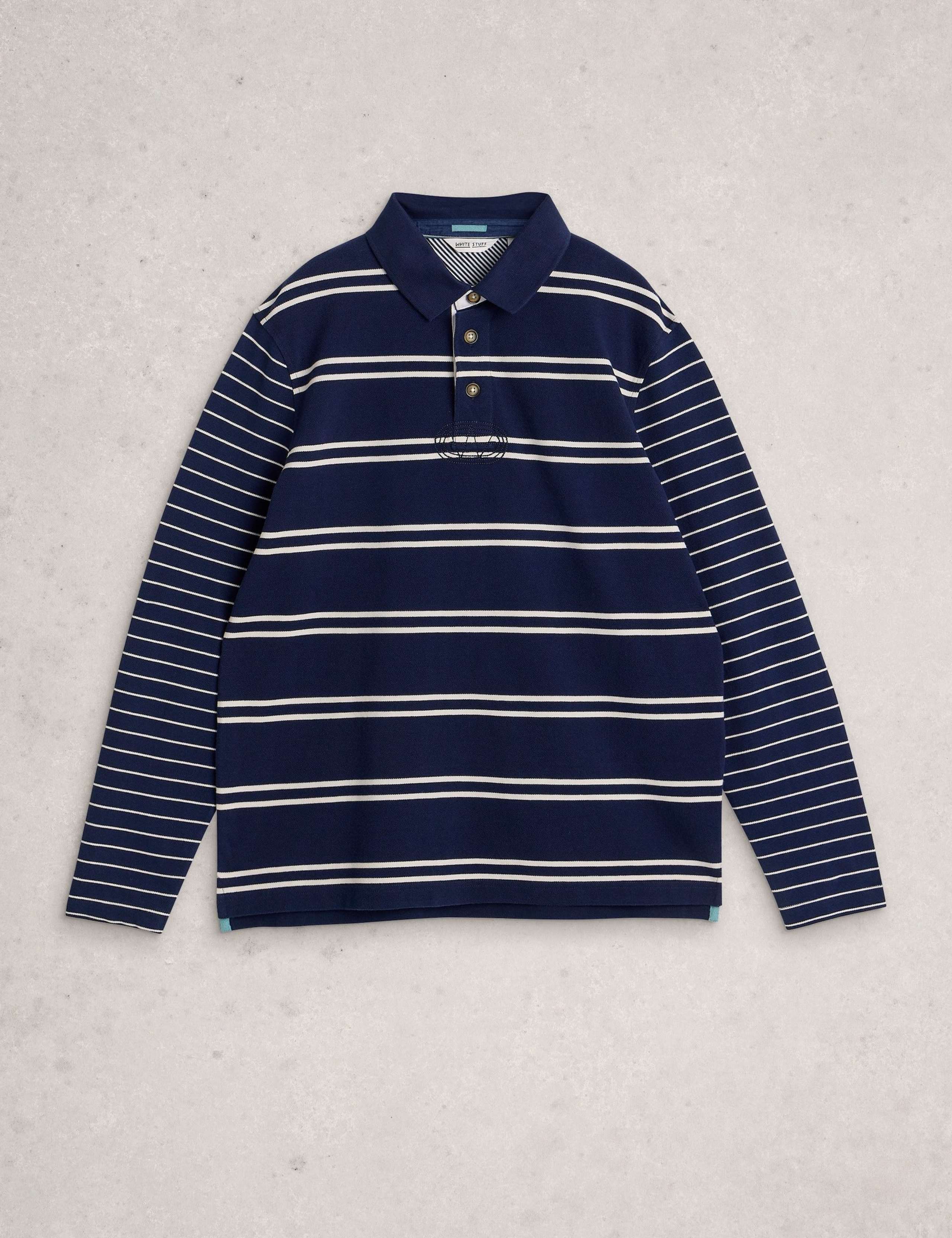 Pure Cotton Striped Rugby Shirt 2 of 6