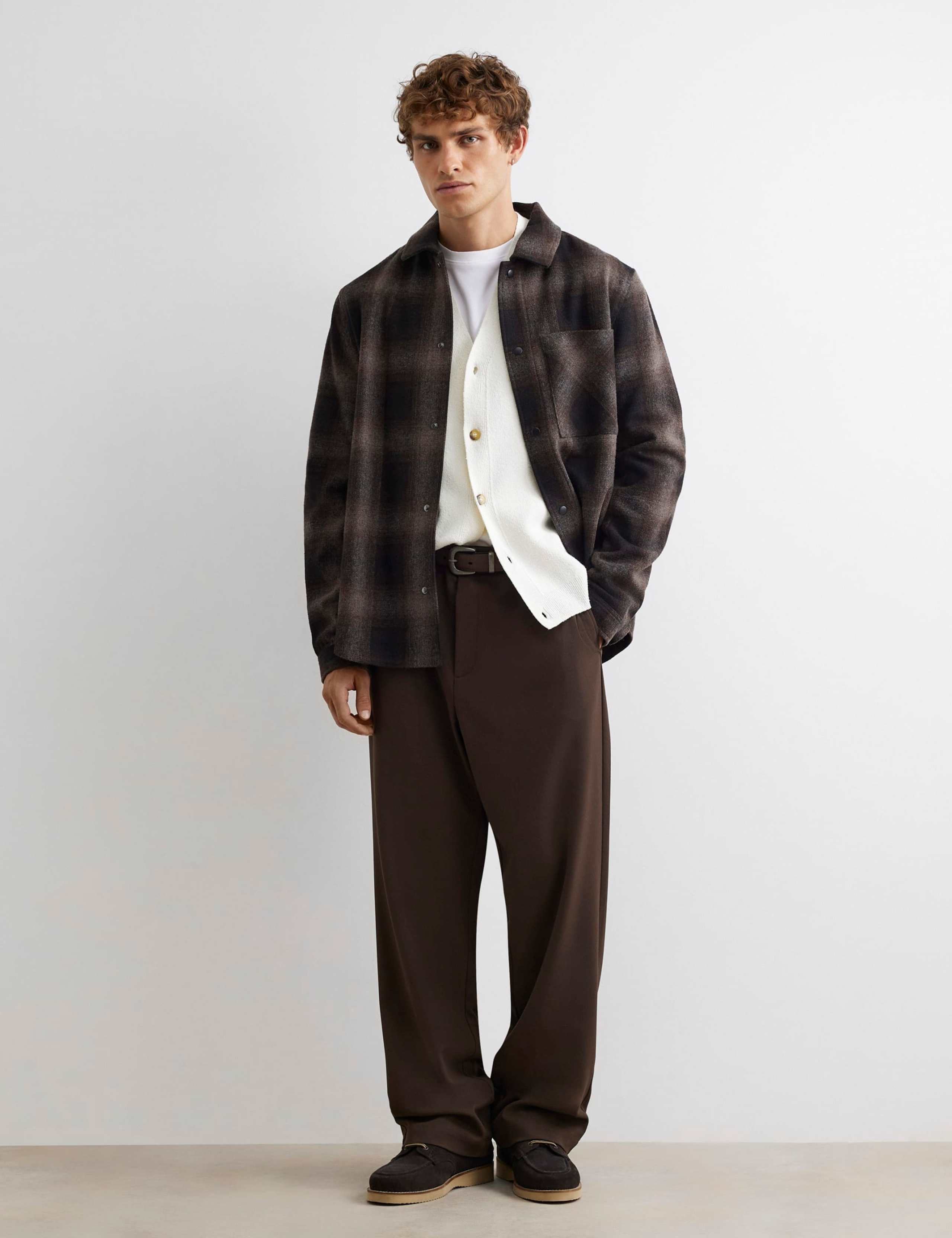Regular Fit Pure Cotton Checked Overshirt 2 of 4