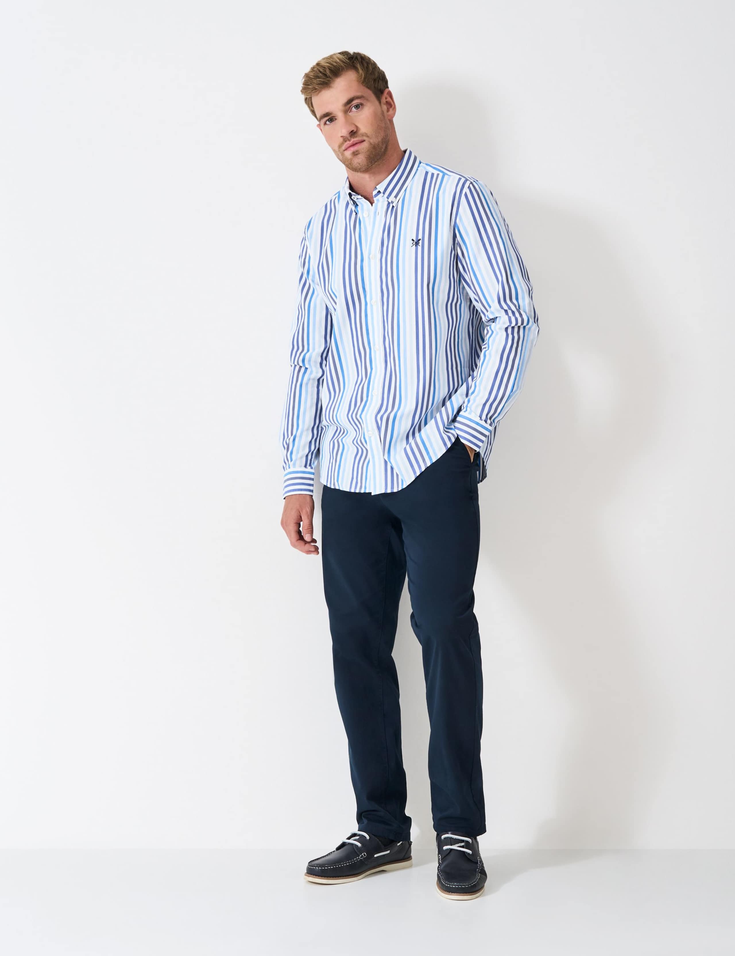 Slim Fit Pure Cotton Striped Oxford Shirt 1 of 5