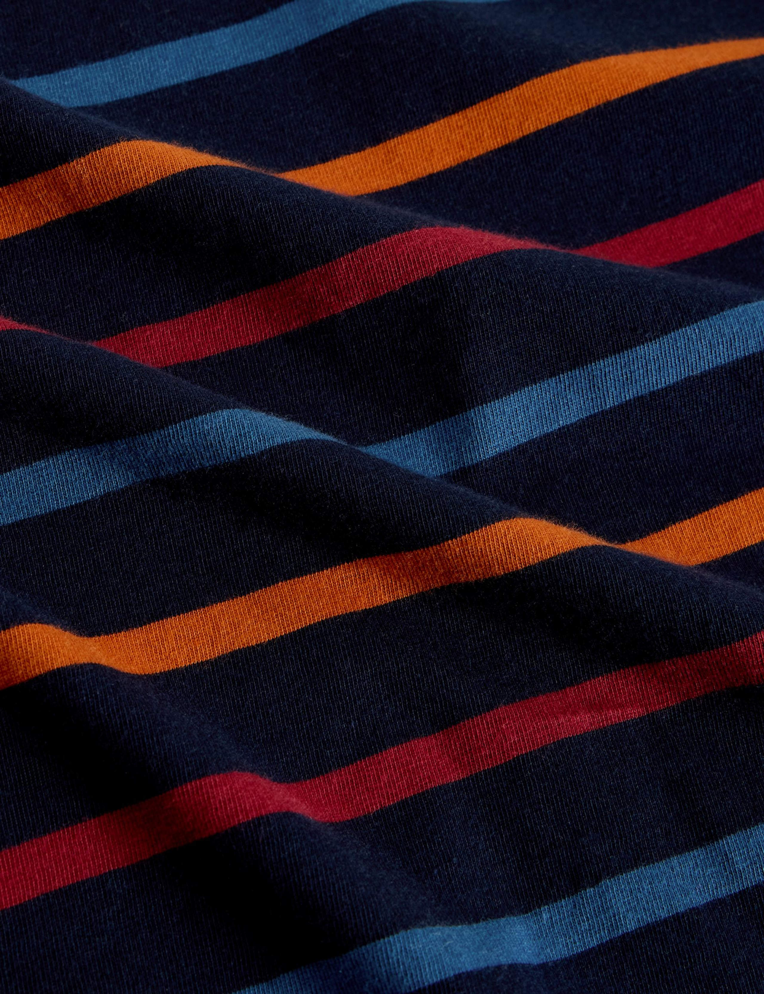 Pure Cotton Striped Crew Neck T-Shirt 6 of 6