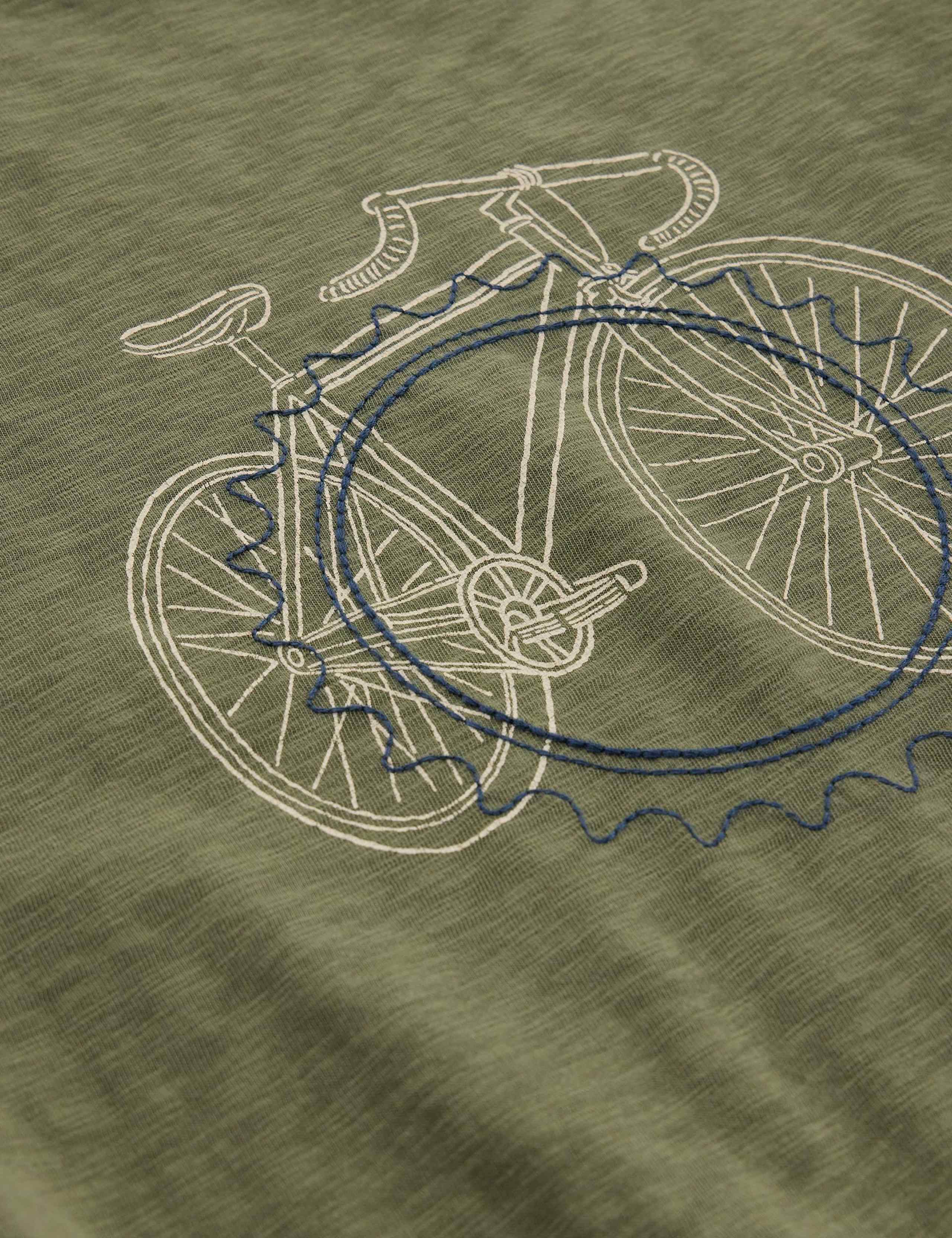 Pure Cotton Bicycle Cogs Graphic T-Shirt 5 of 6