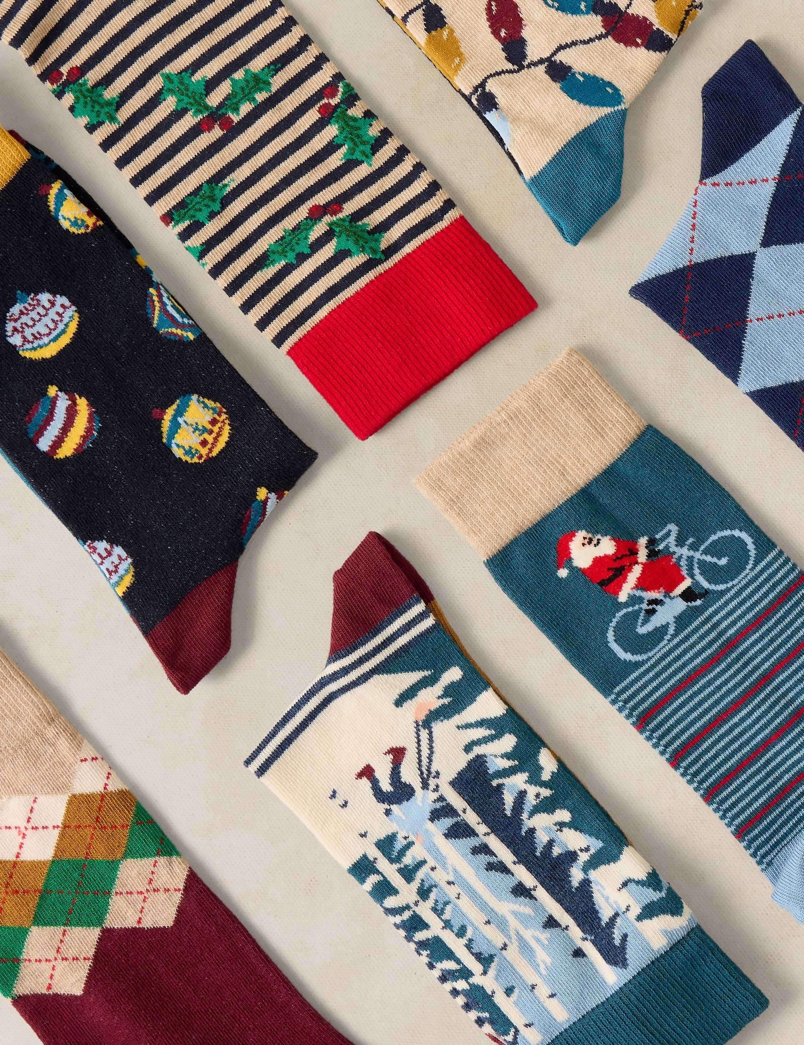 7 Pack Christmas Days Of The Week Socks 2 of 2