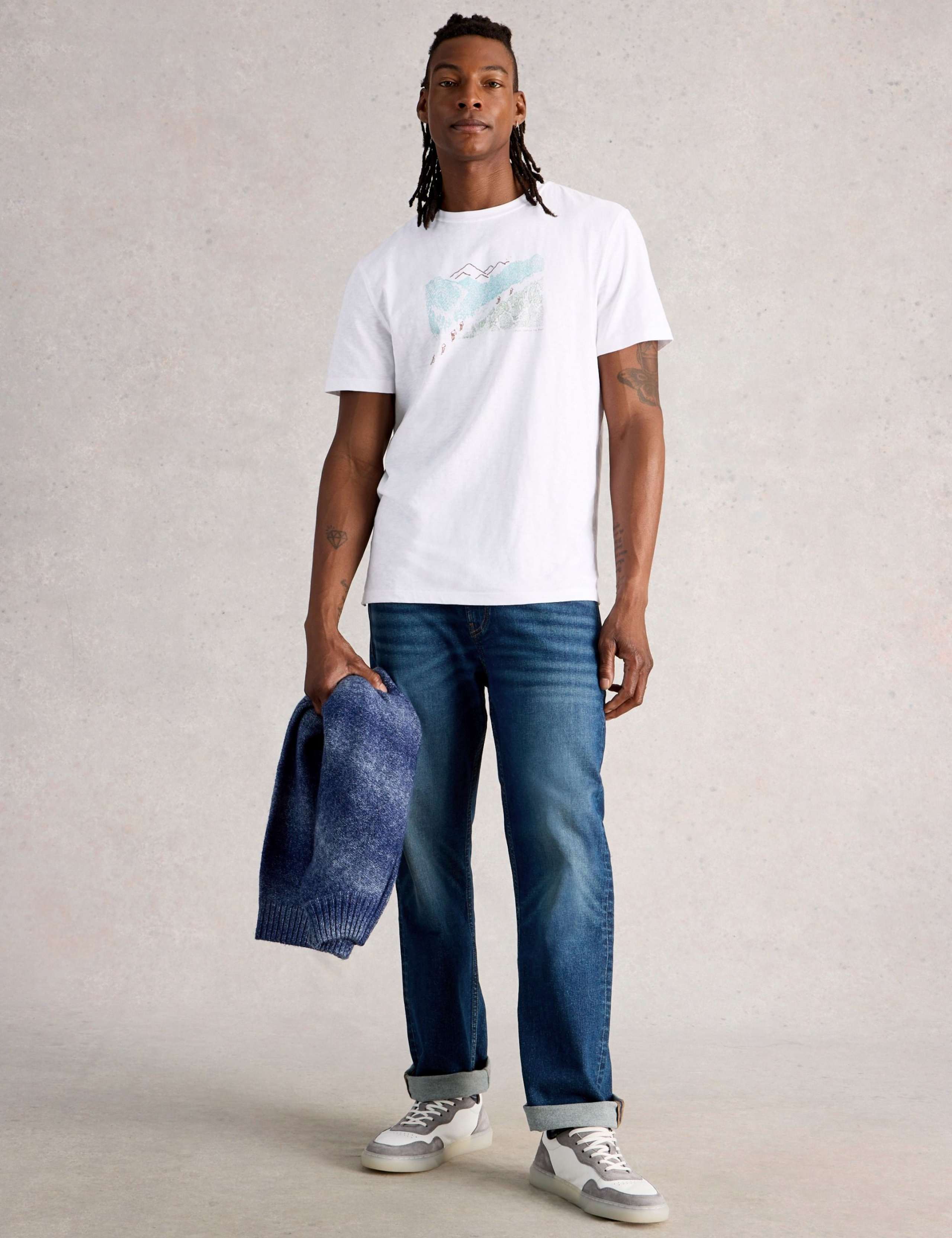 Pure Cotton Pedal Graphic T-Shirt 1 of 6