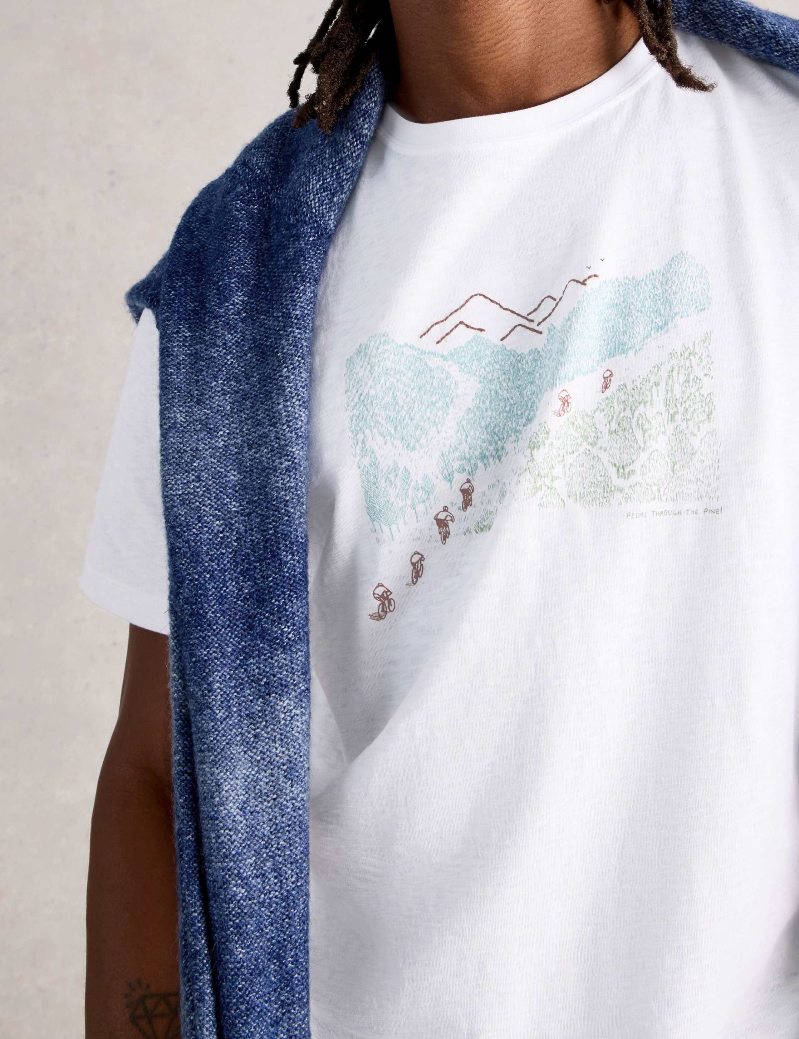 Pure Cotton Pedal Graphic T-Shirt 4 of 6