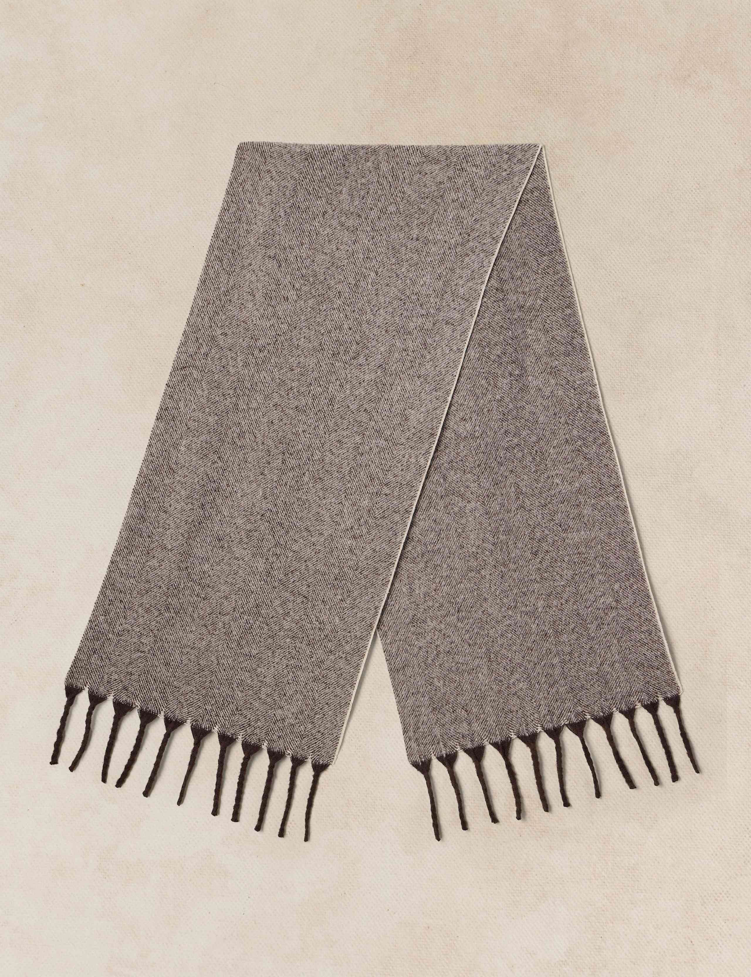 Brushed Herringbone Scarf 2 of 3