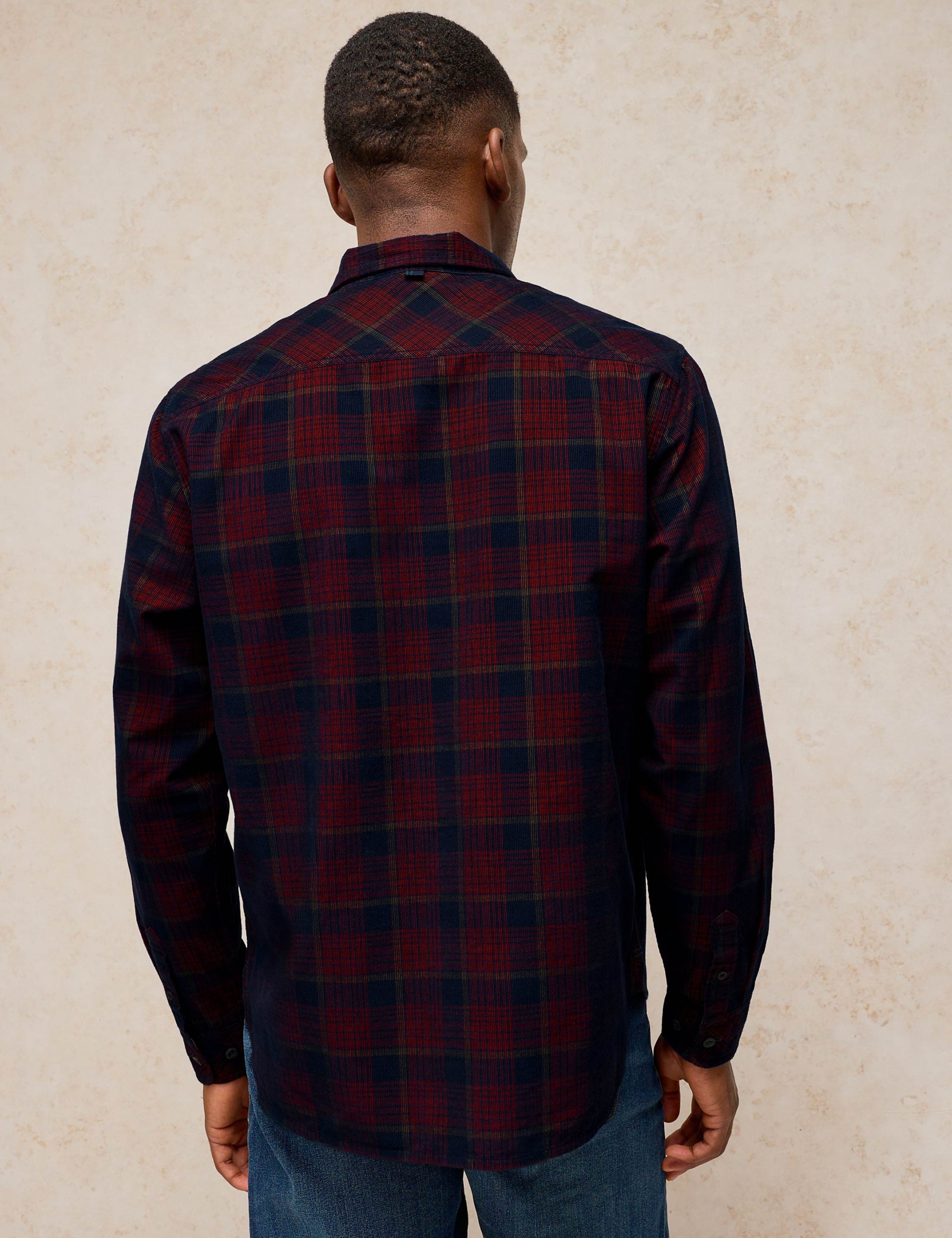 Pure Cotton Corduroy Check Shirt 3 of 6