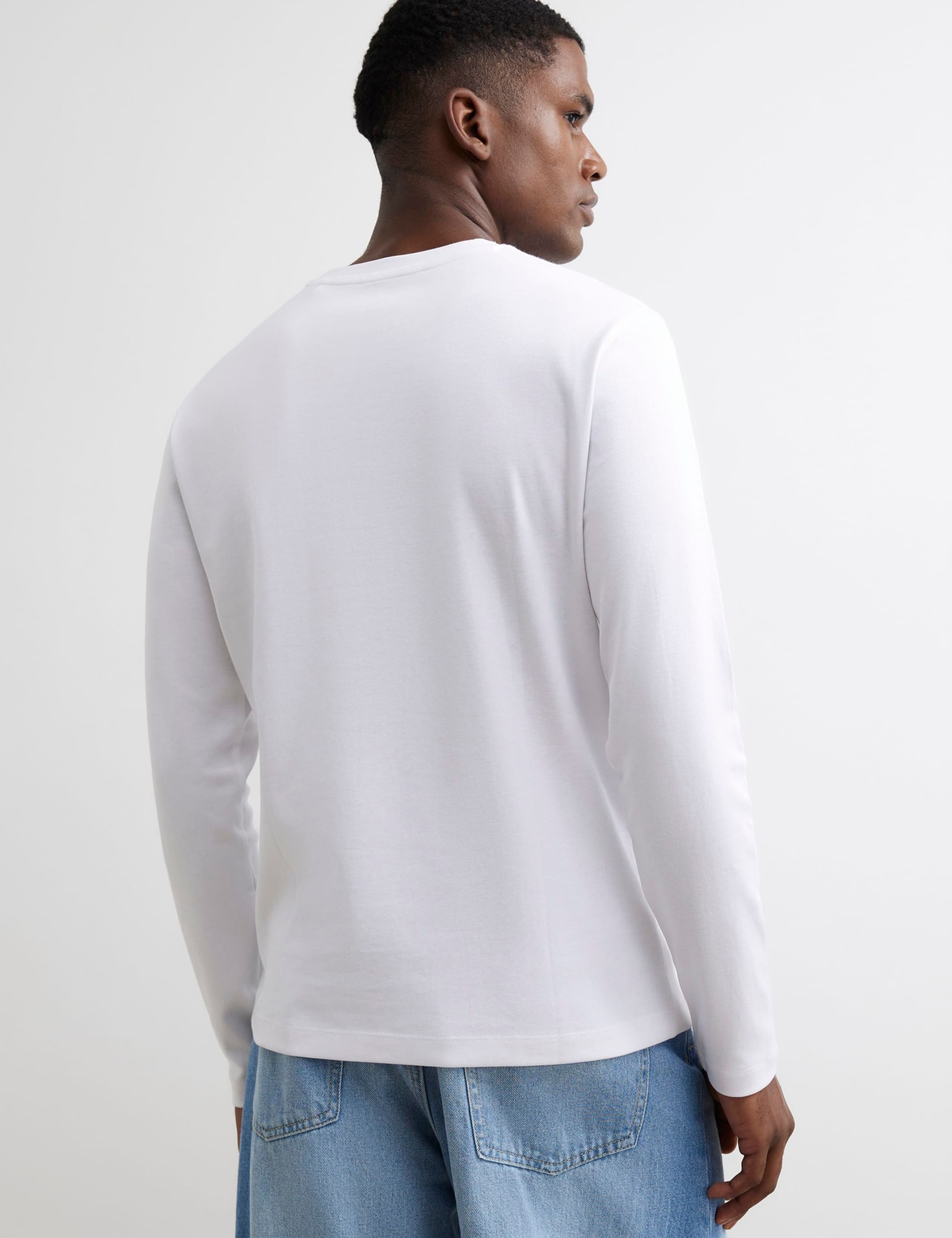 Slim Fit Cotton Long Sleeve T-Shirt 4 of 6