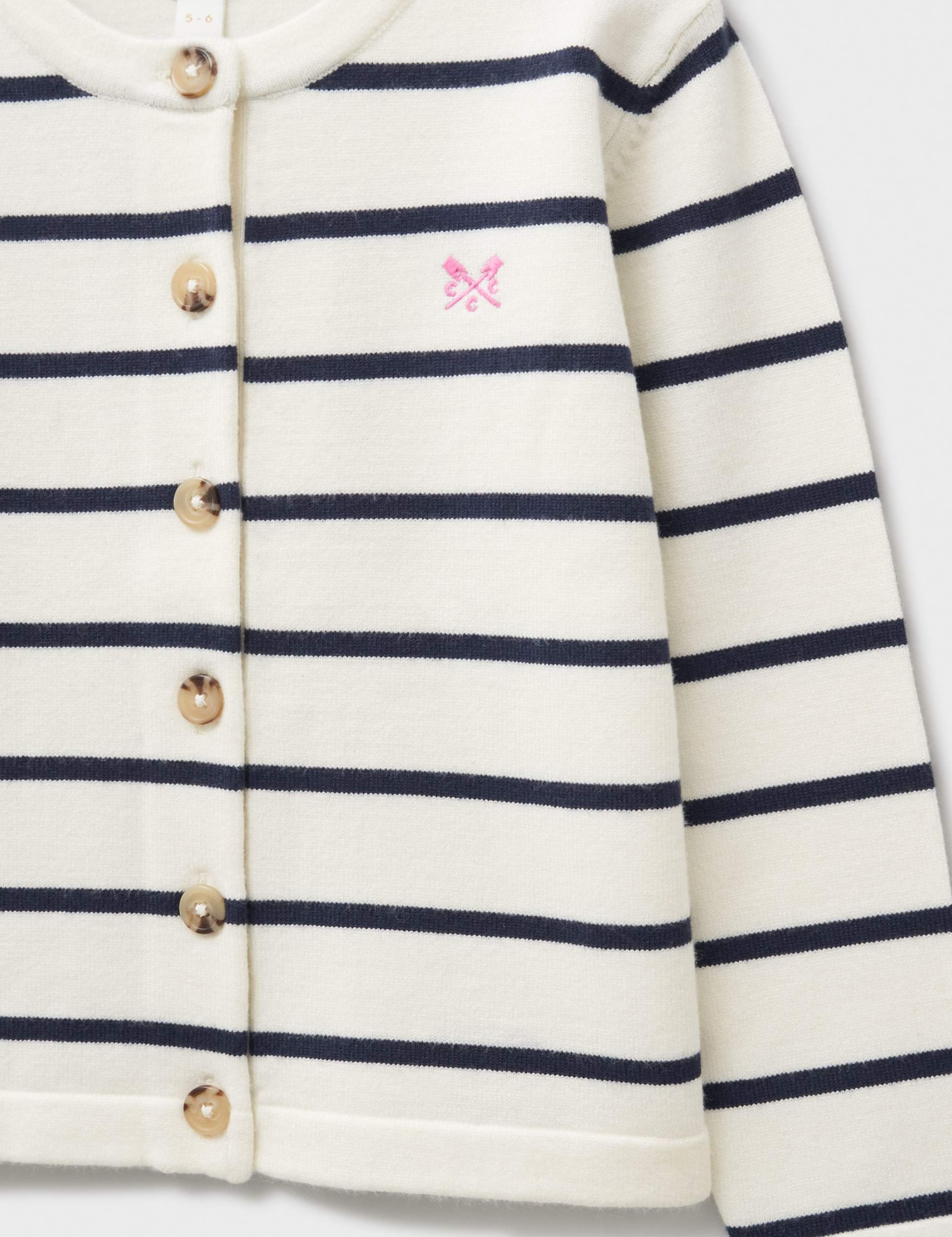 Striped Crew Neck Cardigan (3-12 Yrs) 2 of 3