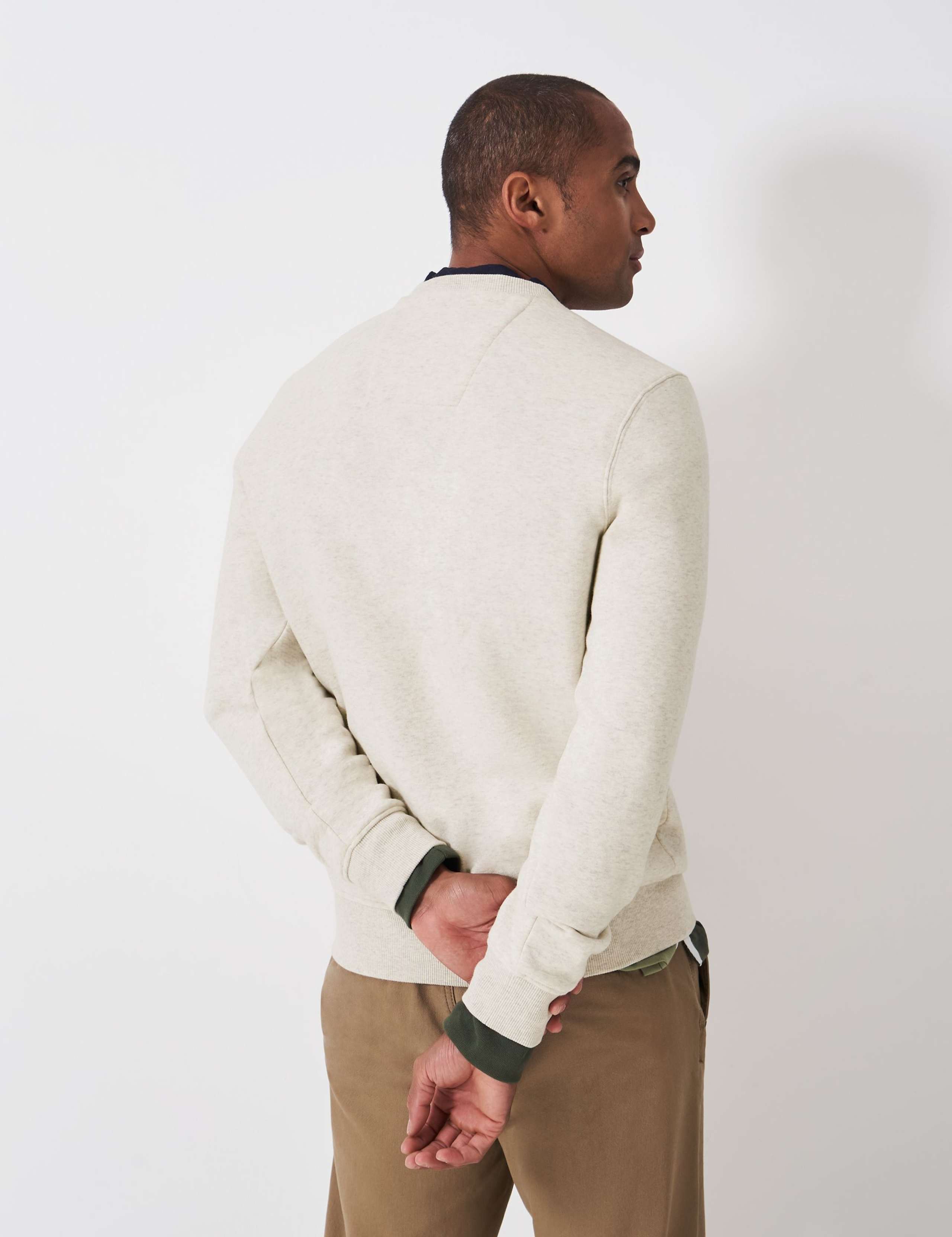 Cotton Rich Logo Crew Neck Sweatshirt 4 of 5