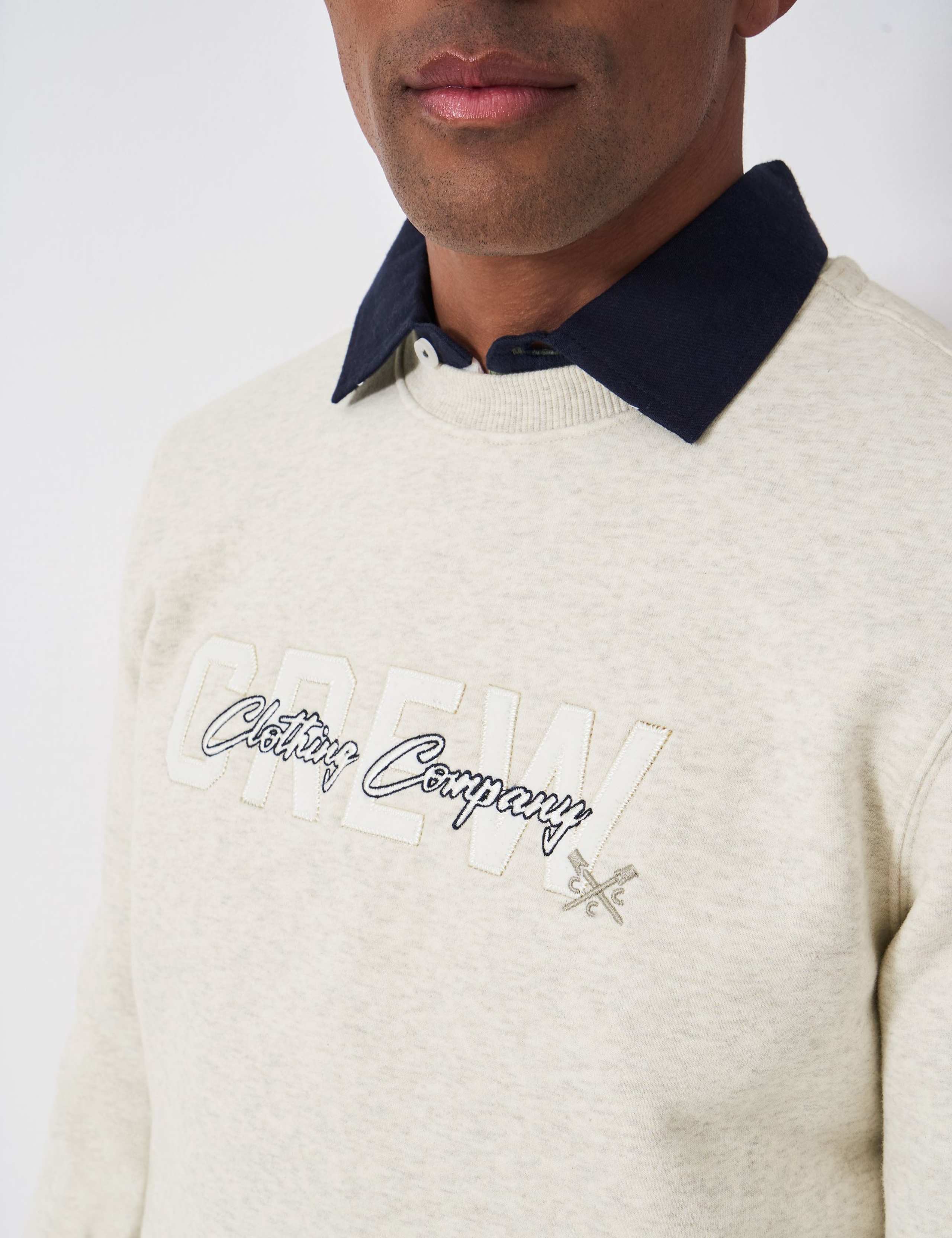 Cotton Rich Logo Crew Neck Sweatshirt 5 of 5
