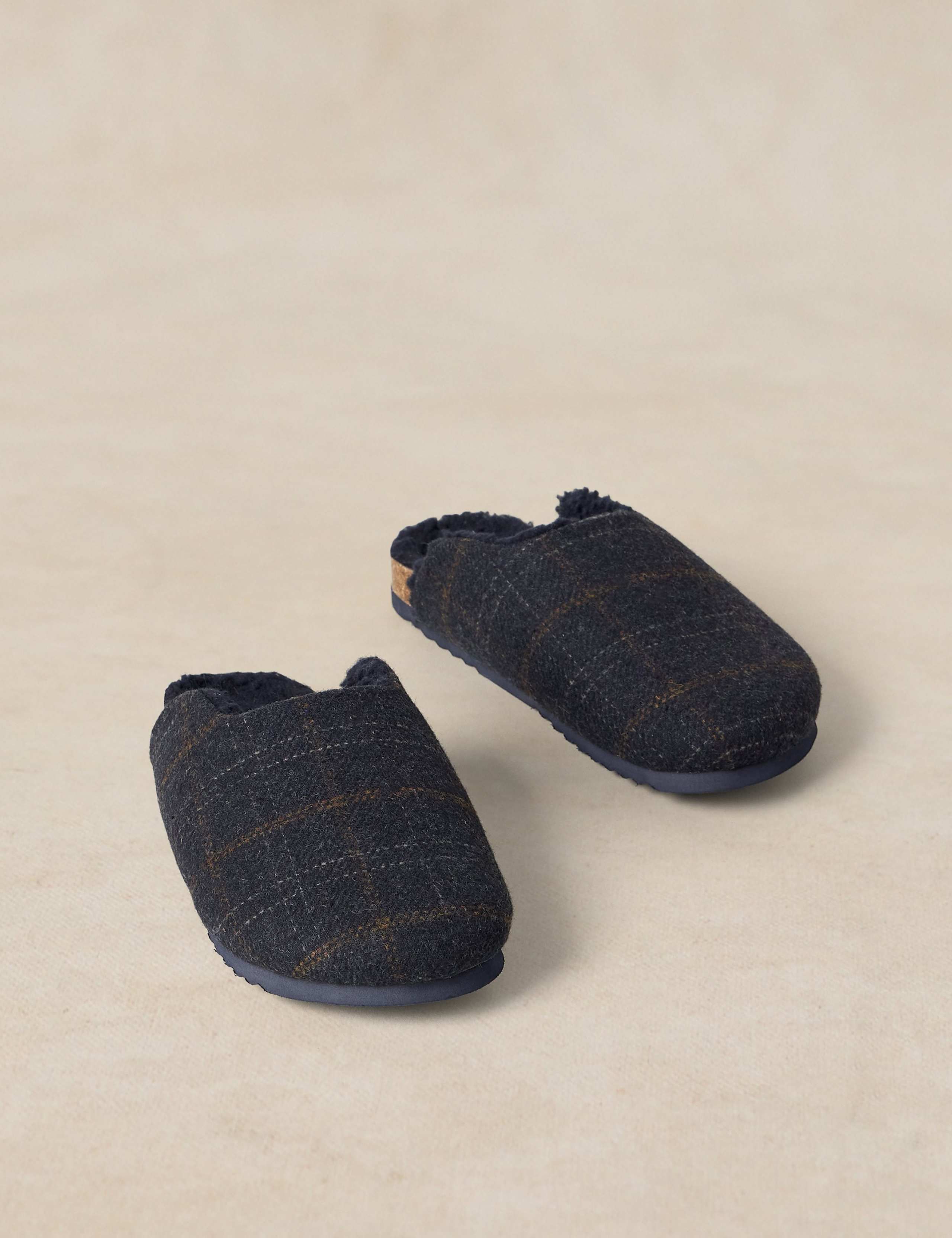 Checked Mule Slippers 2 of 4