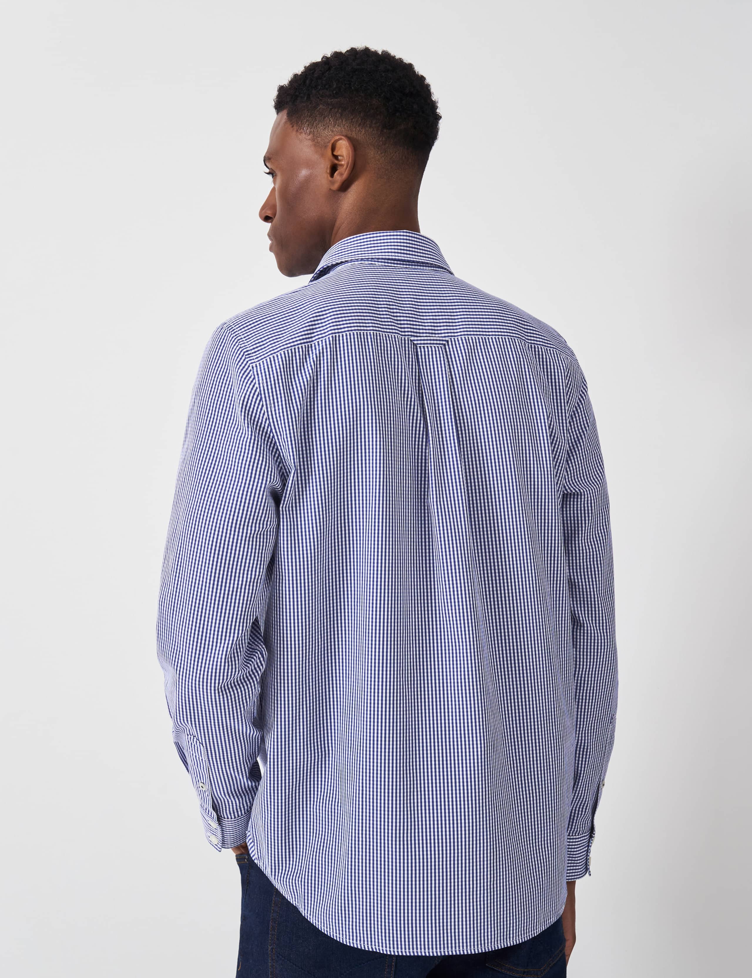 Regular Fit Pure Cotton Check Oxford Shirt 4 of 5